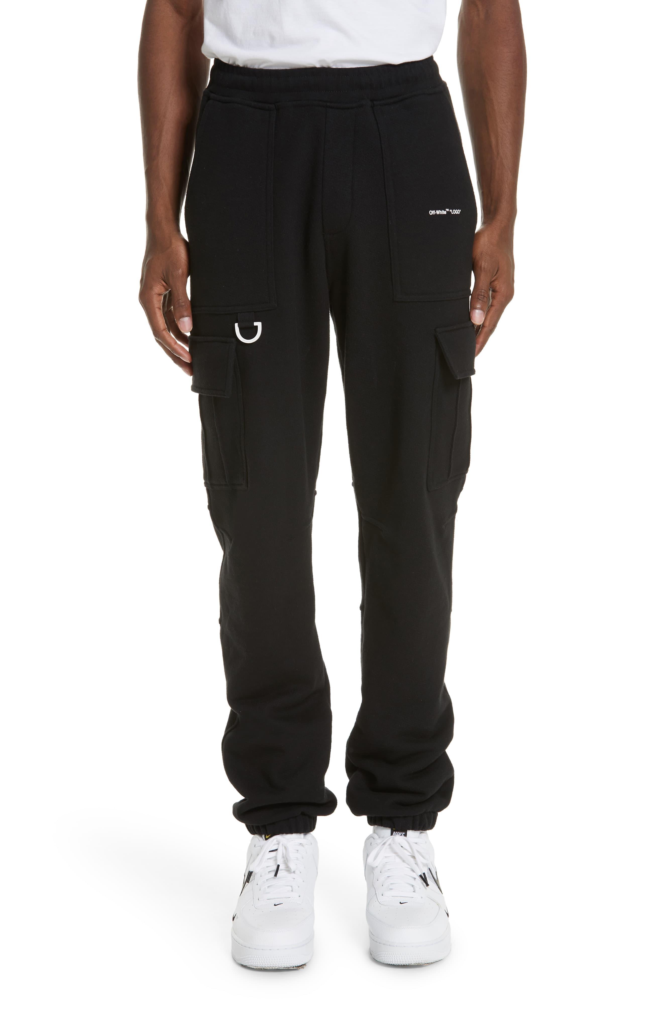 off white cargo joggers