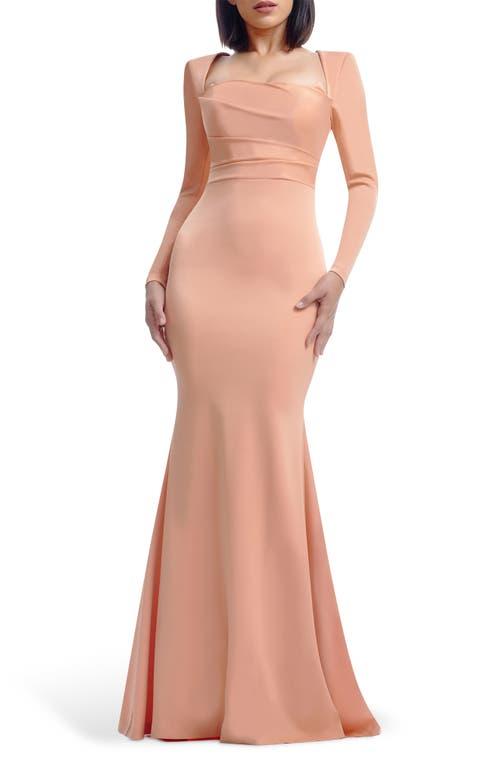 dress the population evening gowns ML • Lace Long Sleeve Cranberry Midi Dress – Powder Couture