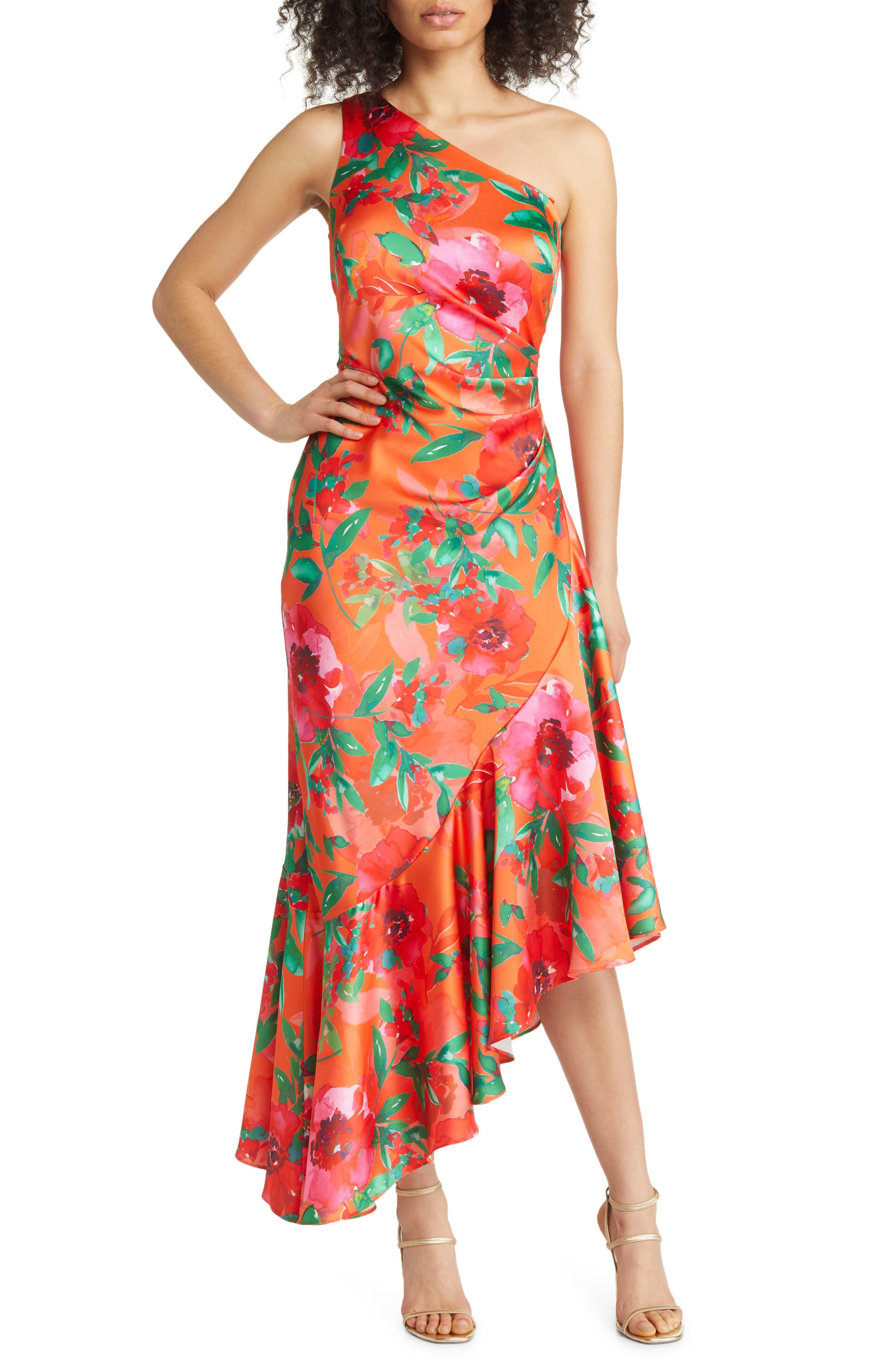 Eliza j floral 2024 ruffle midi dress