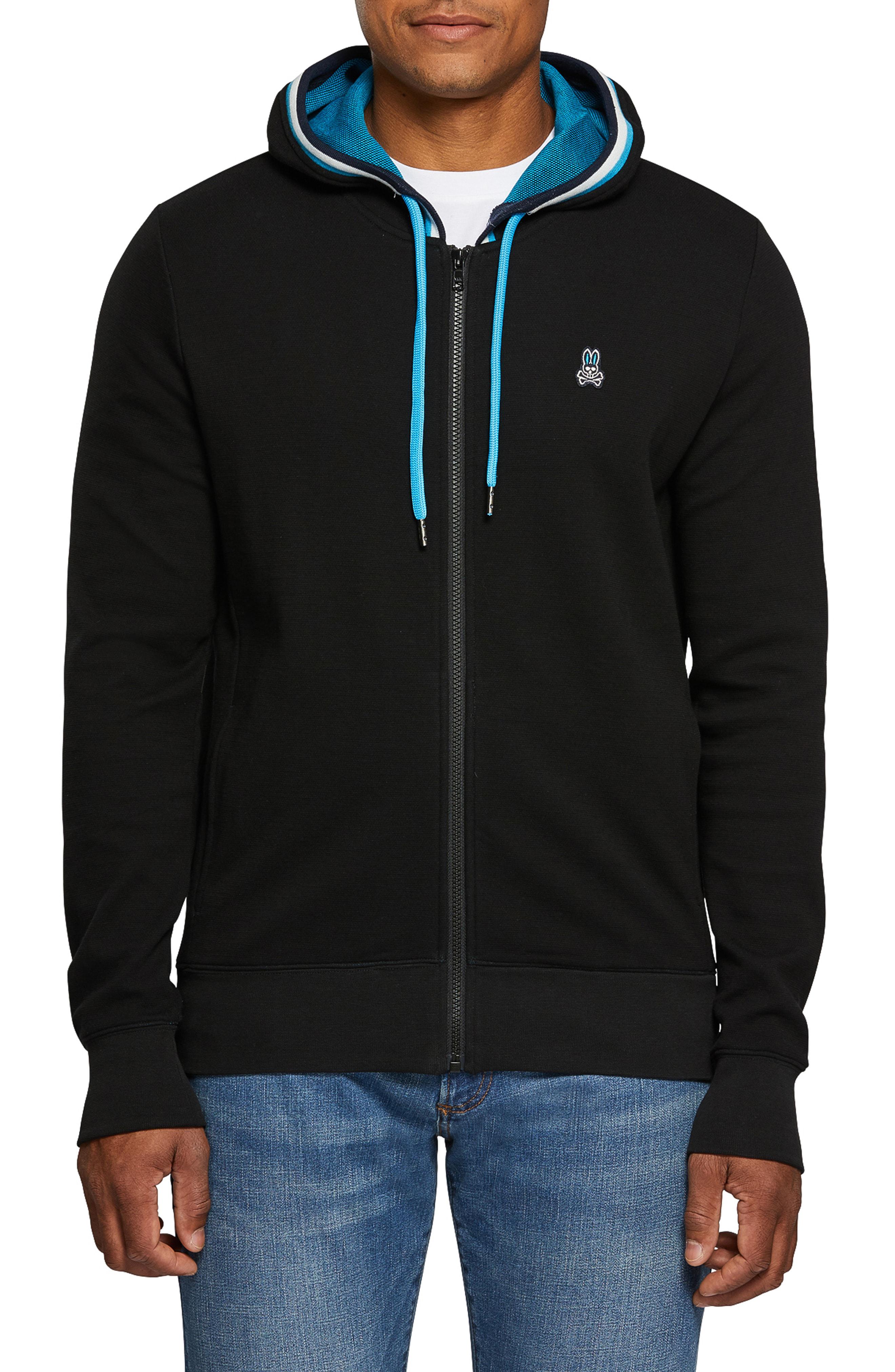 Lyst Psycho Bunny Zip Hoodie in Black for Men