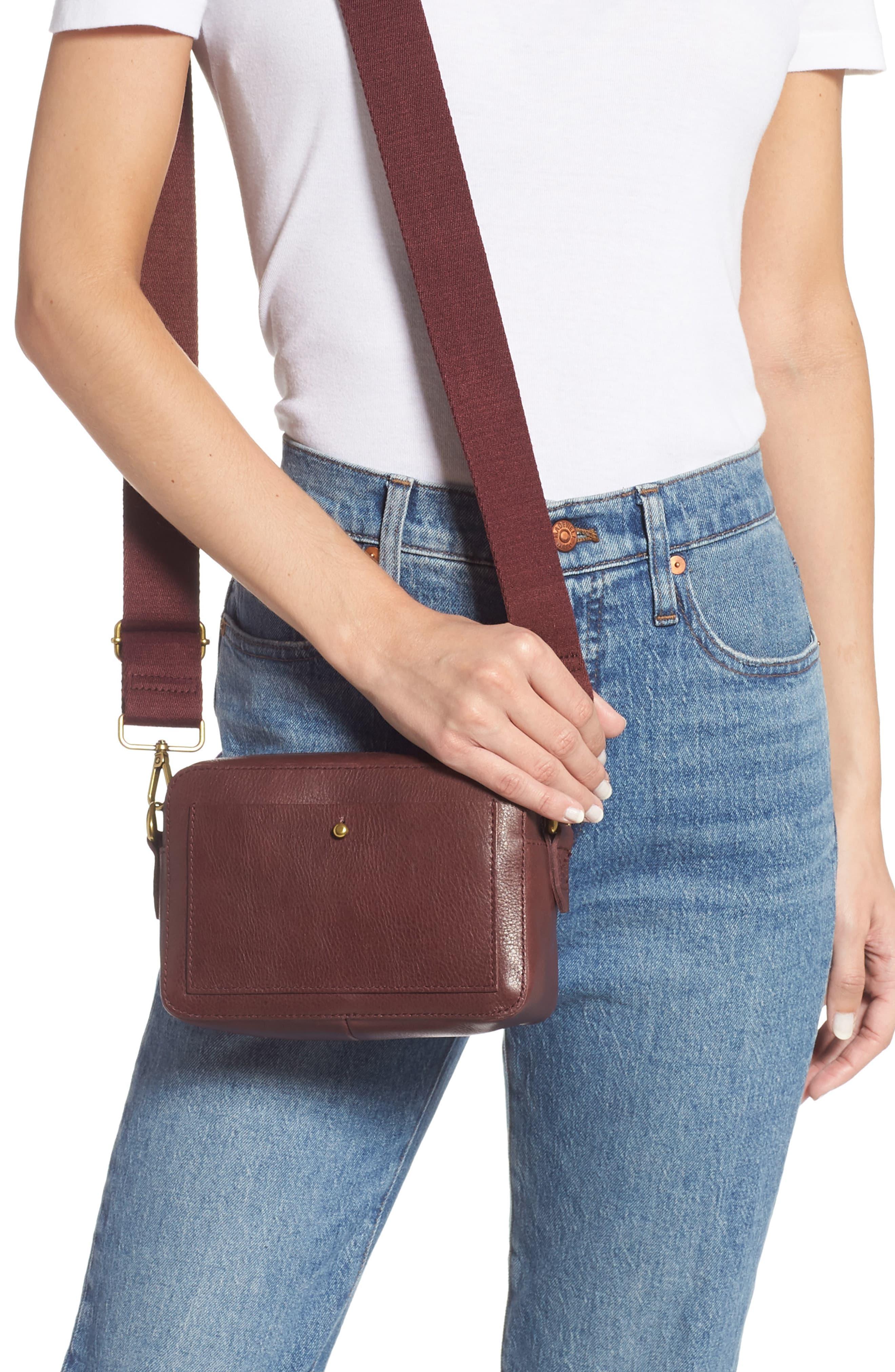 Madewell The Transport Camera Bag Burgundy Lyst