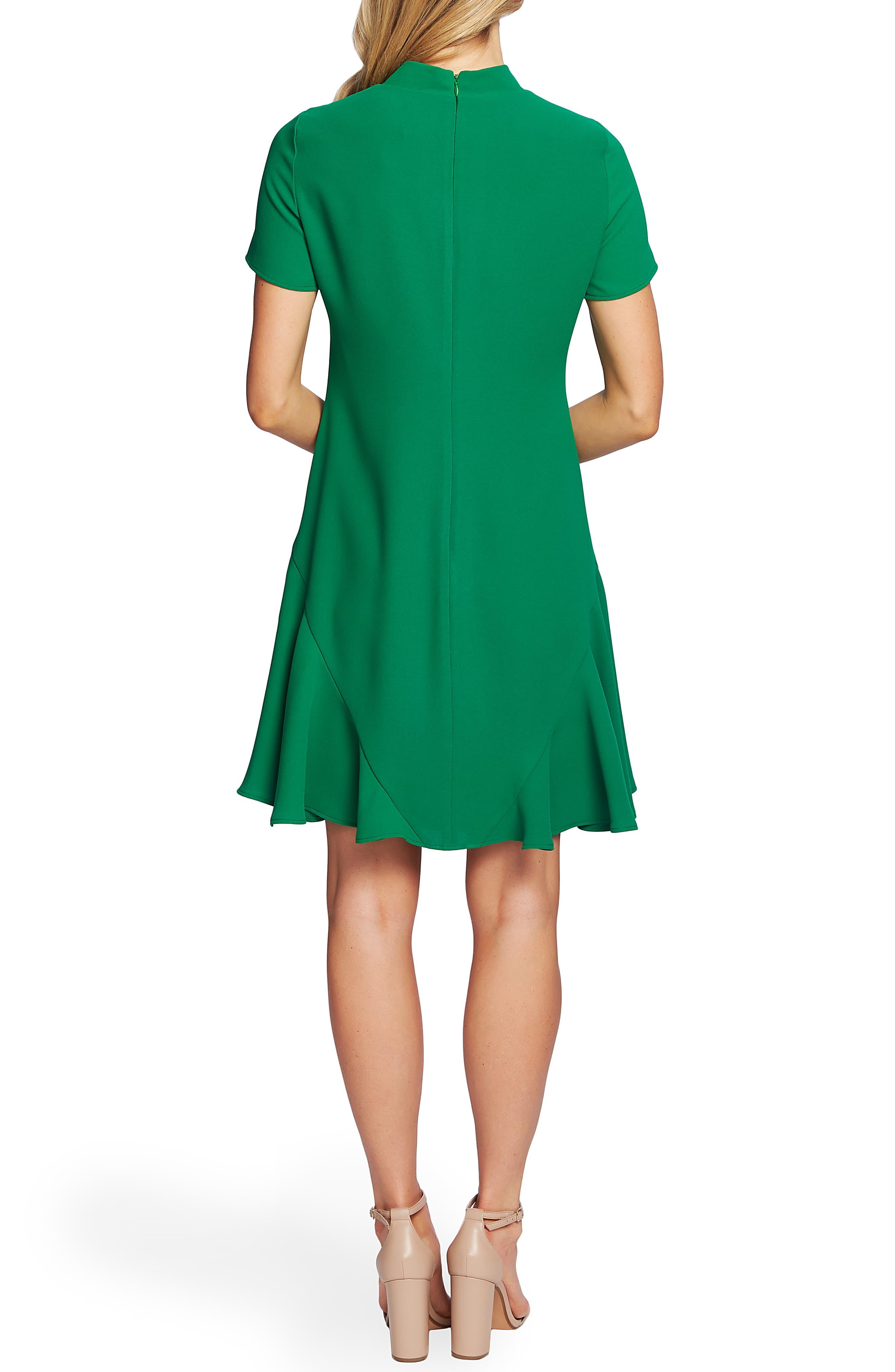 Cece Womens Printed Godet Bow Neck Dress 7052957 Wine Purple