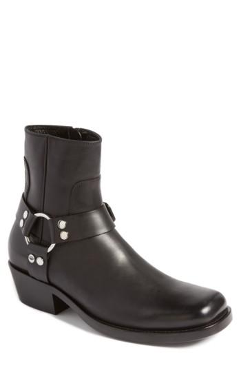 Balenciaga Leather Harness Boot in Black - Lyst