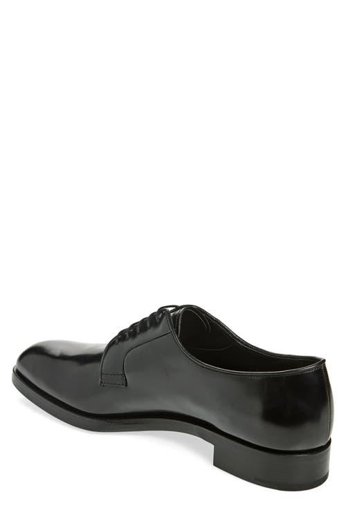 Prada Formale Spazzolato Plain Toe Derby in Black for Men | Lyst display picture 3
