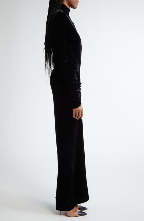 ワンピース Alaia Draped long dress ALAÏA BLACK LONG SLEEVE DRAPED KNIT DRESS |ALAÏA US