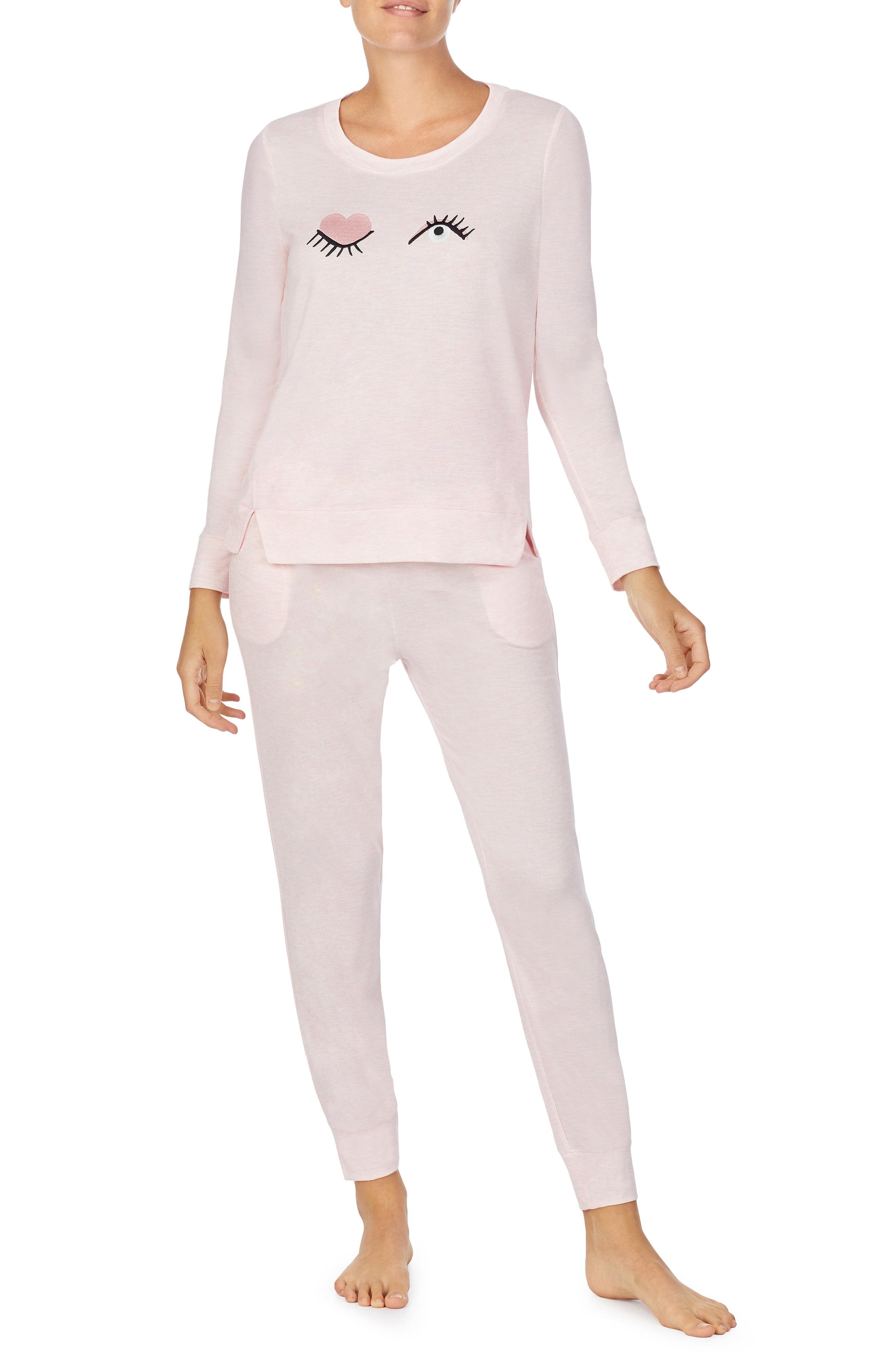 Kate Spade Wink Long Sleeve Pajamas in Pink Lyst