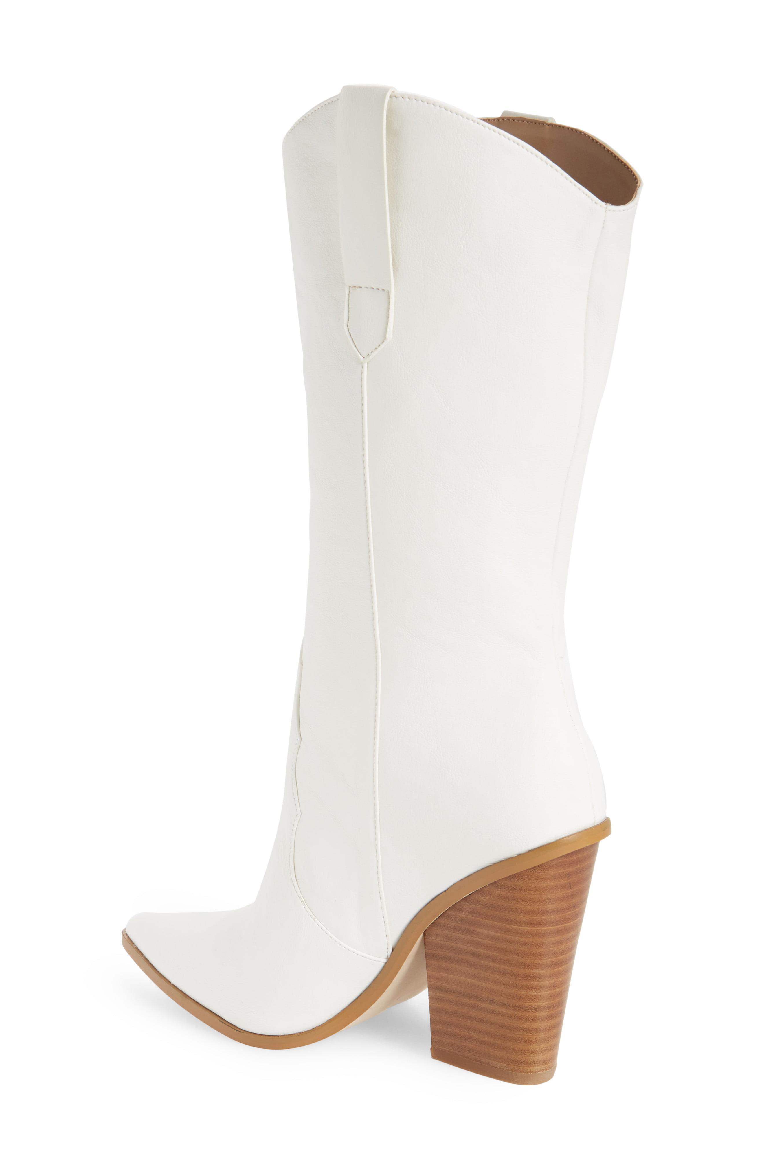 steve madden white cowboy boots