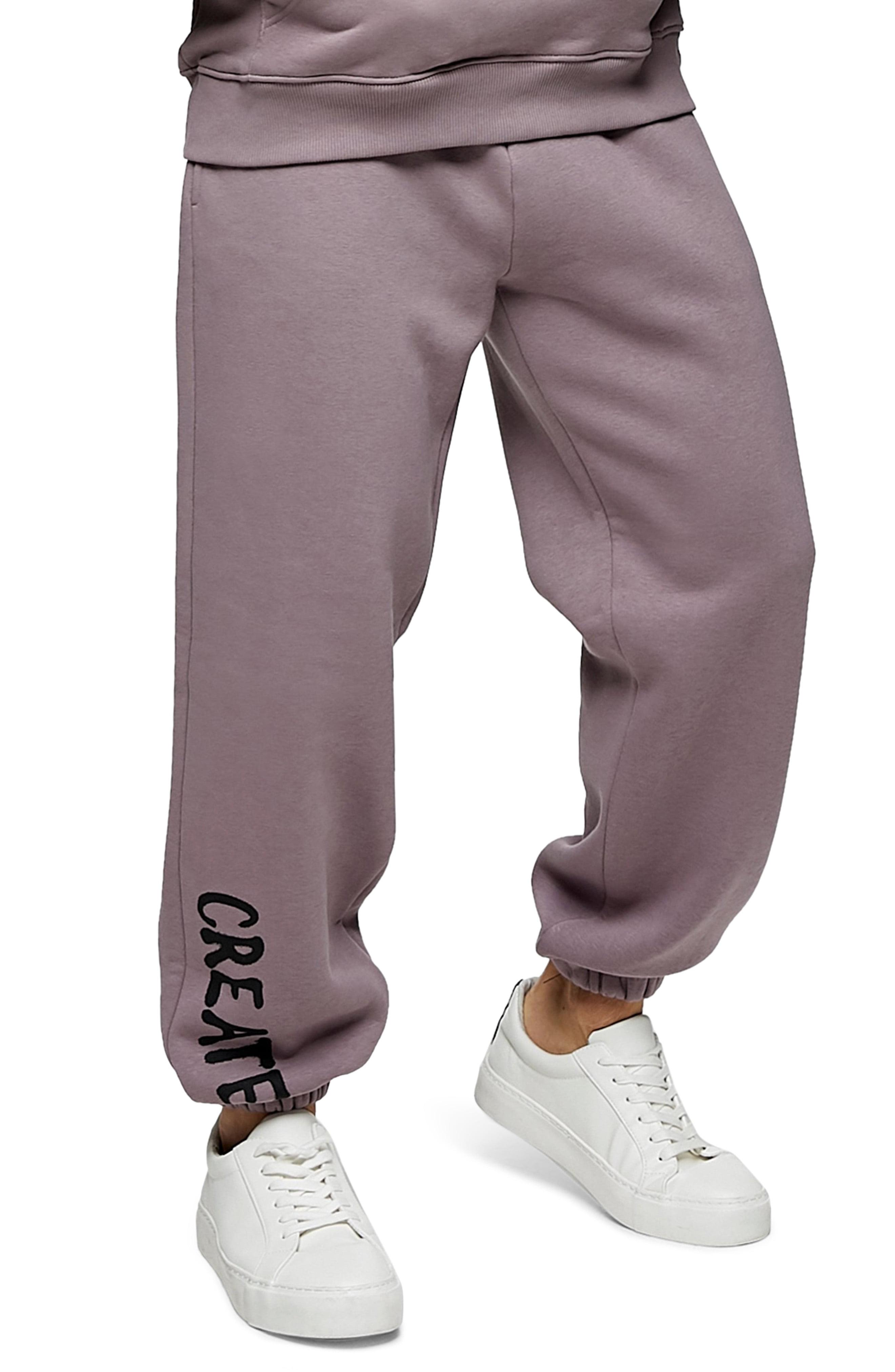 TOPMAN Cotton Create Graphic Jogger Sweatpants in Purple for Men - Lyst
