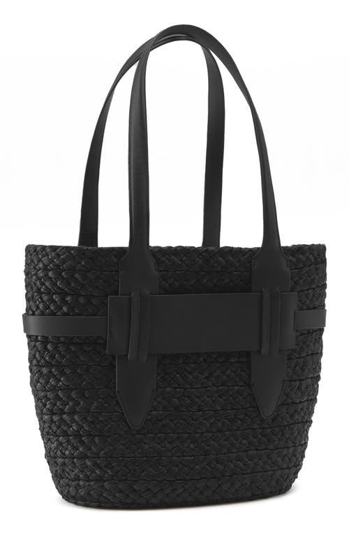 Helen Kaminski Medium Lipari Raffia Tote in Black | Lyst