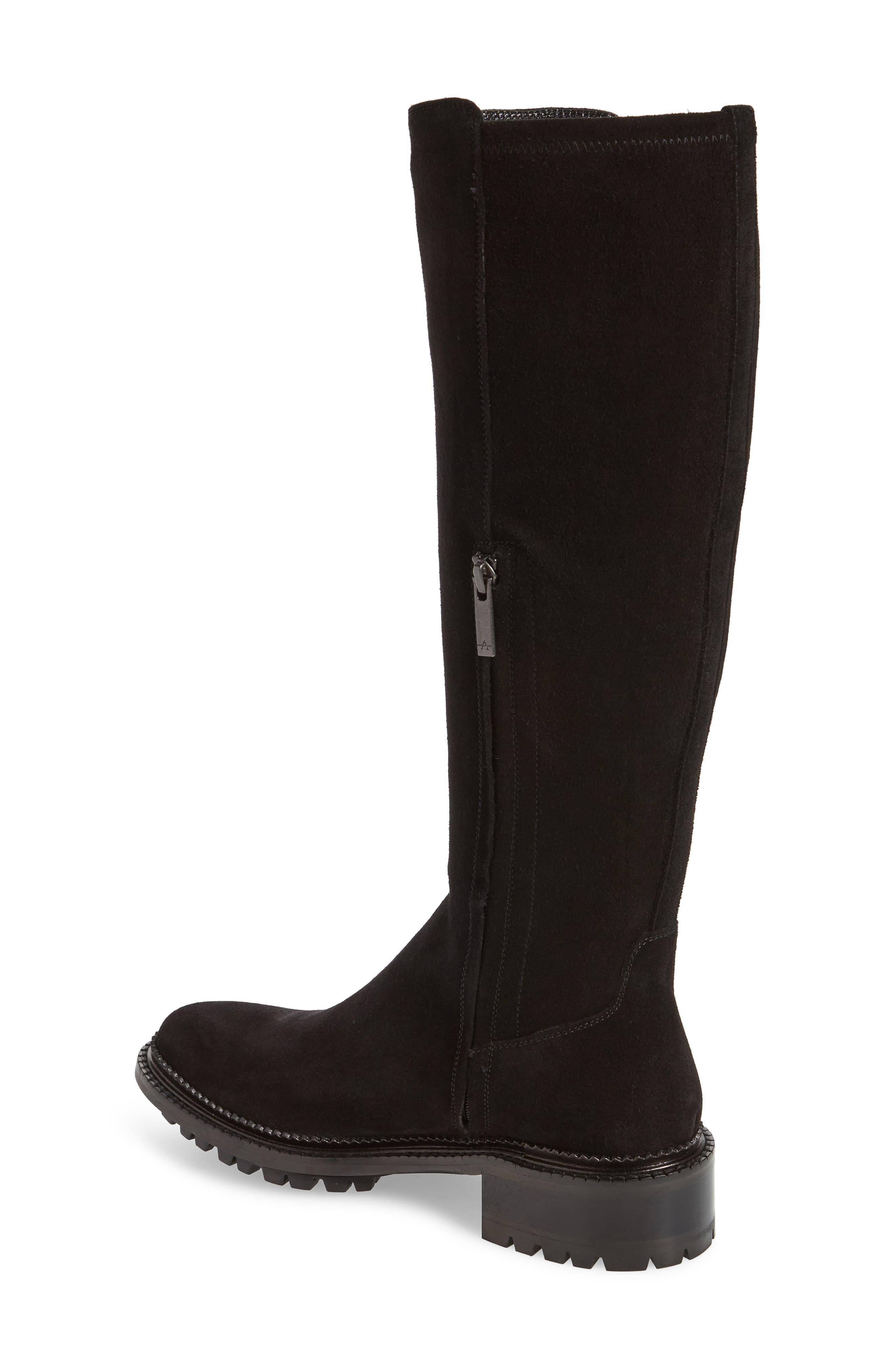 Aquatalia Oliviana Water Resistant Knee High Boot in Black - Lyst
