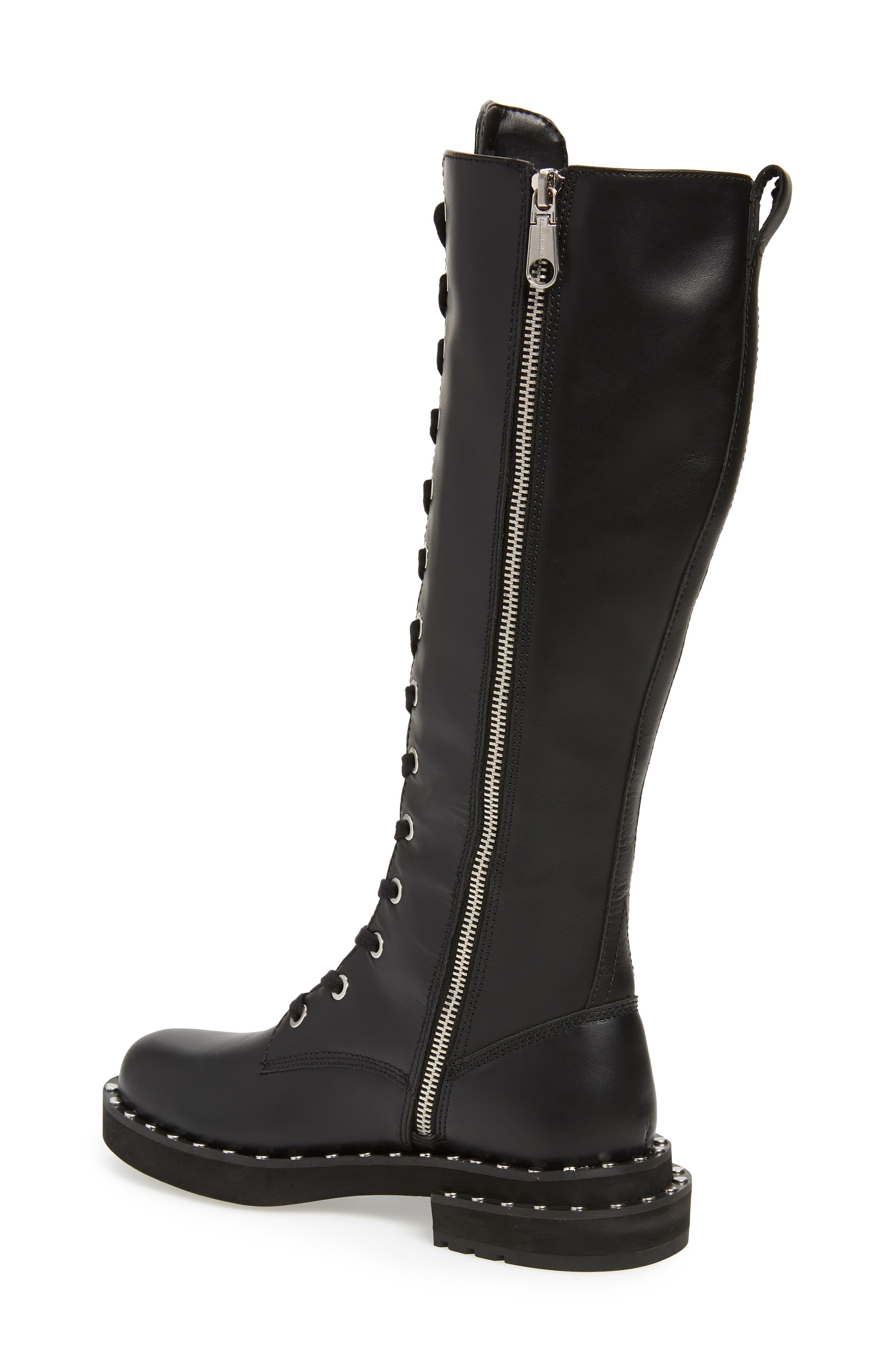calvin klein black platform boot trainers