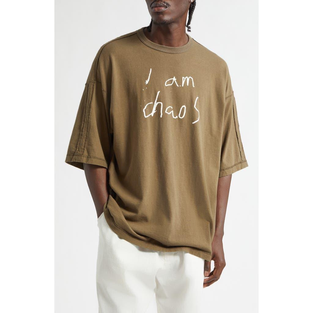 Undercover I Am Chaos Oversize Graphic T-Shirt in Brown for Men | Lyst