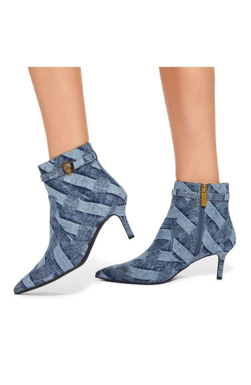 Kurt Geiger Kensington Denim Flexi Pointed Toe Bootie in Blue Lyst