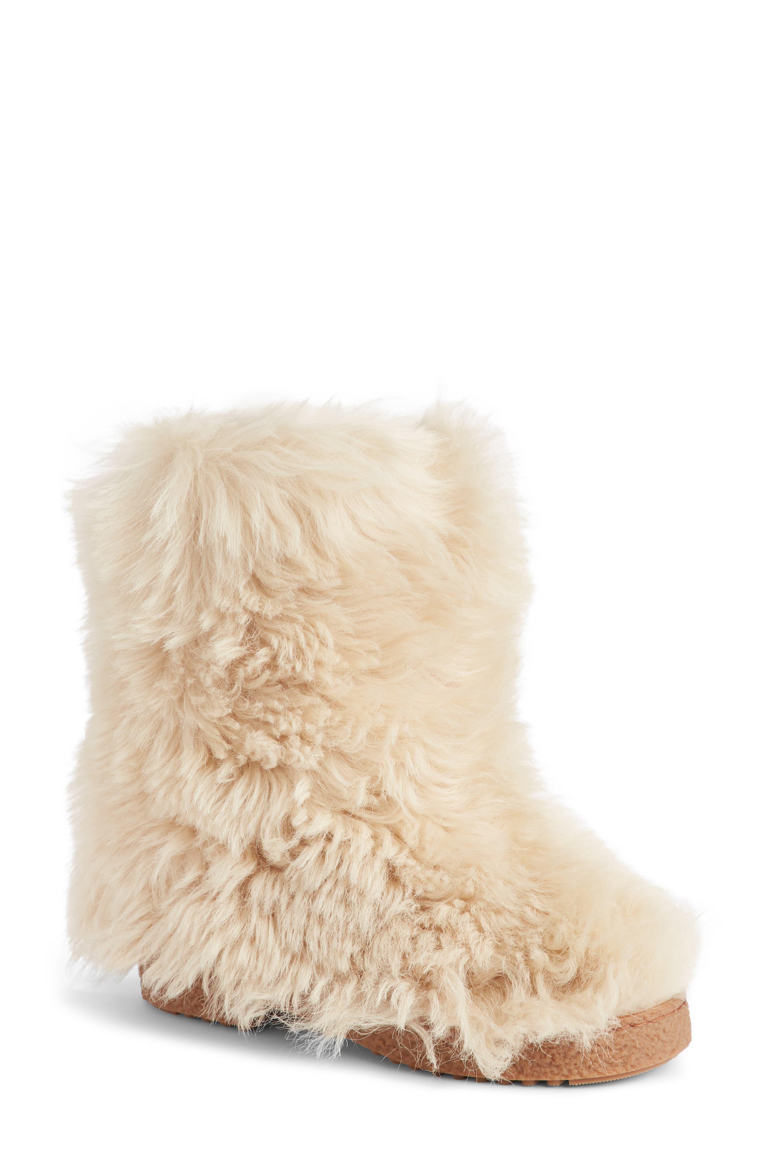 saint laurent shearling boots