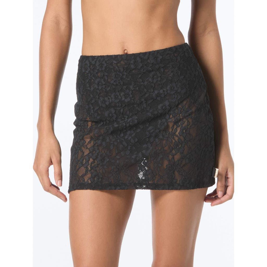 ミニスカート Michael Kors MINI SKIRT WITH FLORAL APPLIQUES 0400021984235_OPTICWHITE?wid=