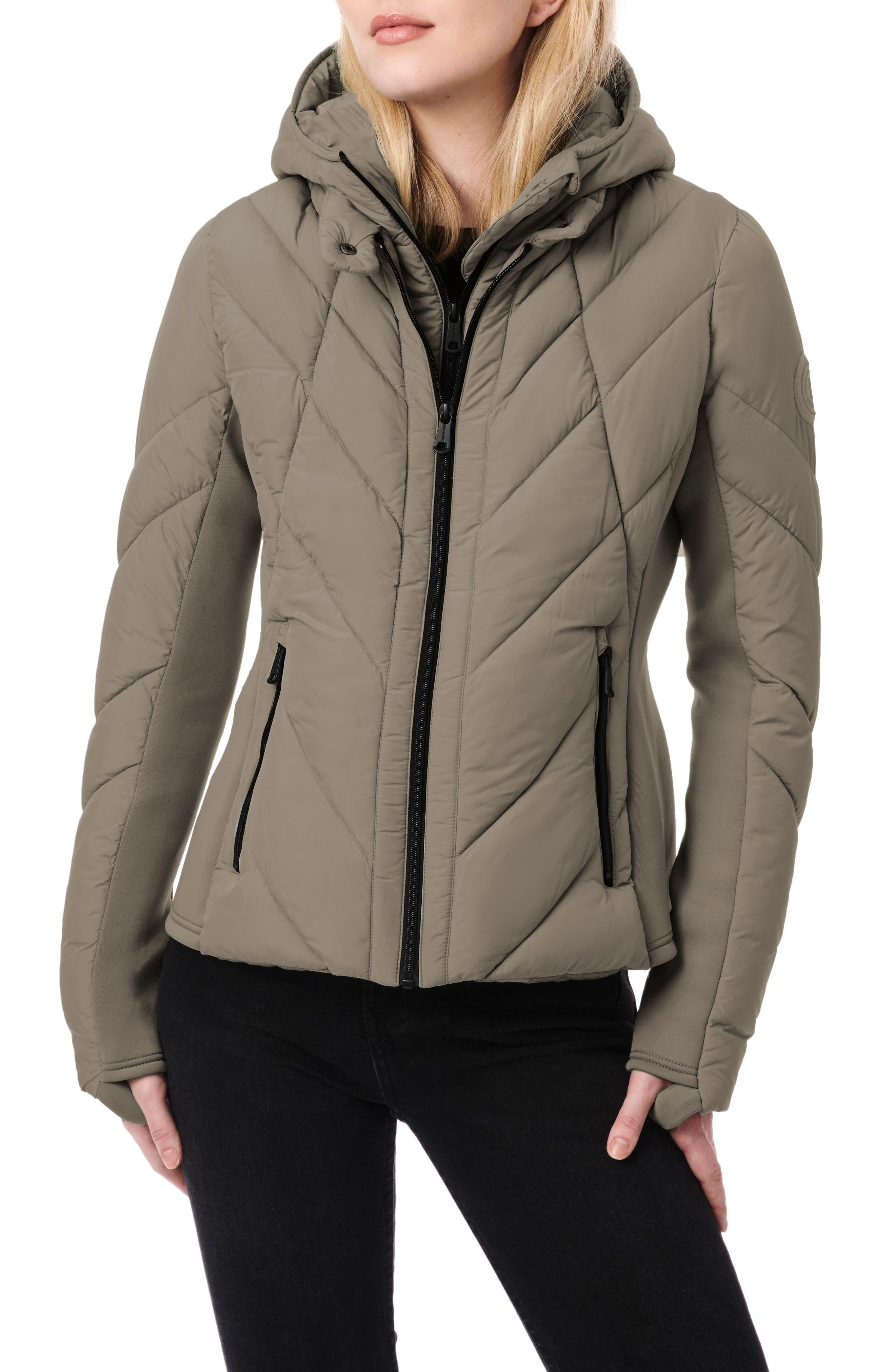 Chevron quilted puffer jacket bernardo Clearance