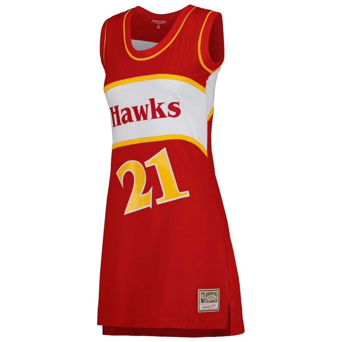 Spud Webb Atlanta Hawks Mitchell & Ness Hardwood Classics Name & Number  T-Shirt - Red