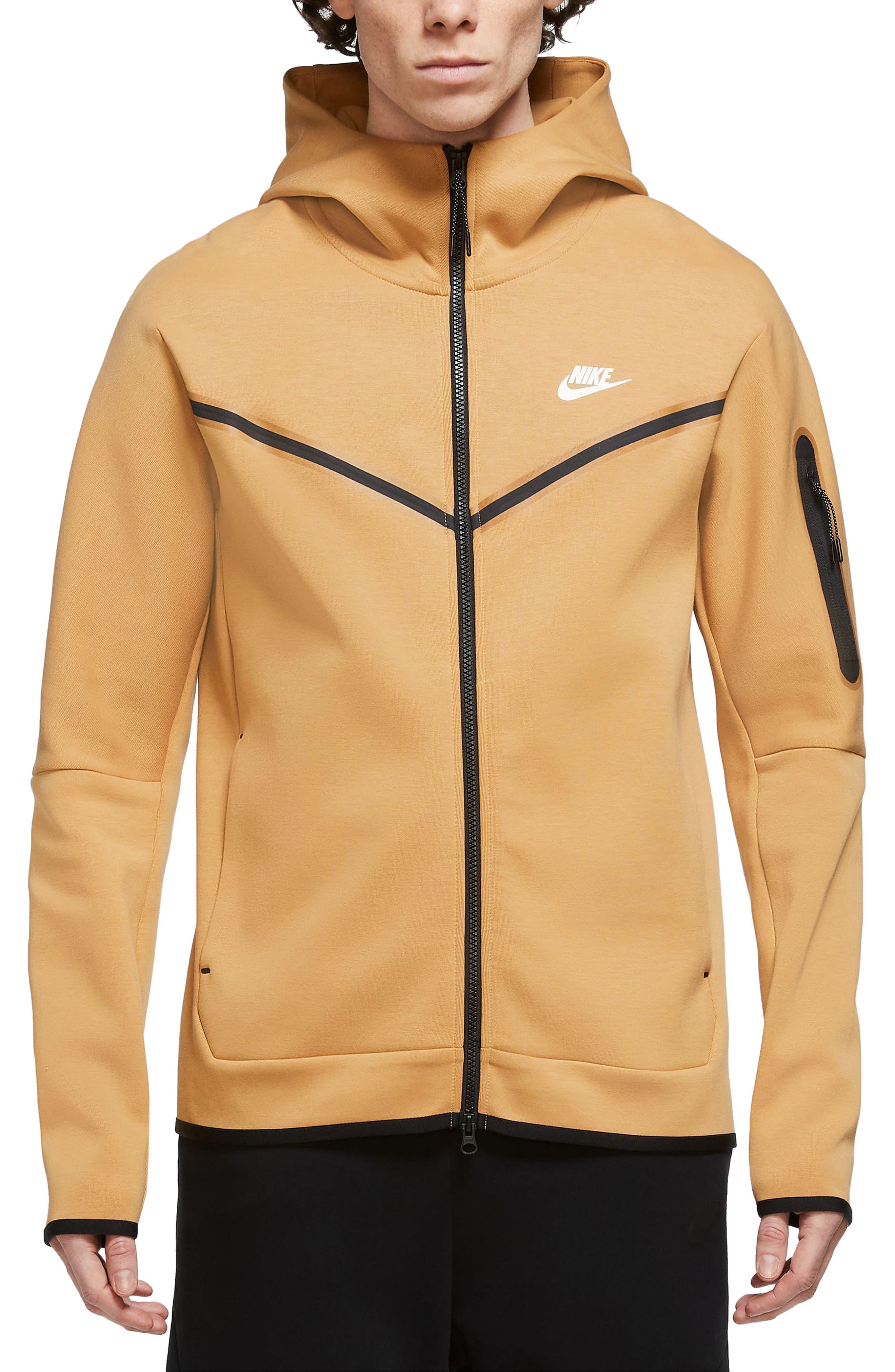 Nike Sportswear Tech Fleece Zip Hoodie in Natural for Men | Lyst