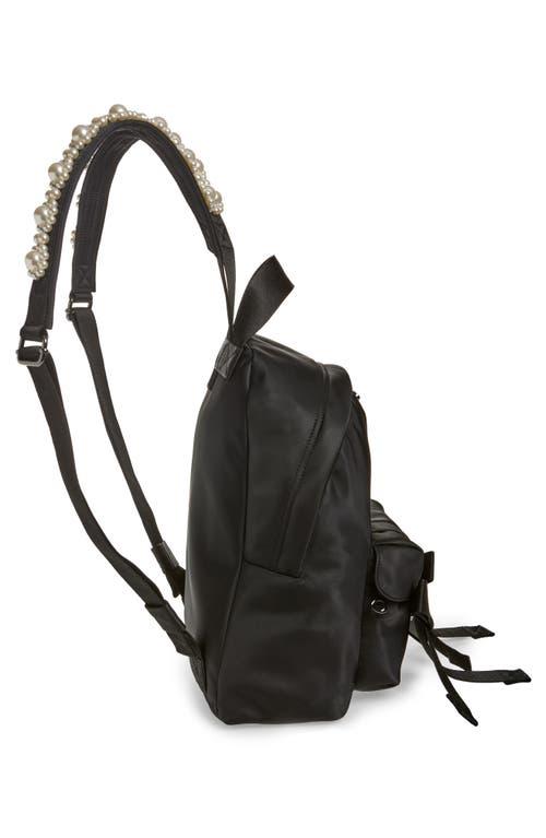 【関税込み】Bow Front Backpack - Simone Rocha - Nylon - Blac Simone Rocha Bow Front Backpack | Nordstrom
