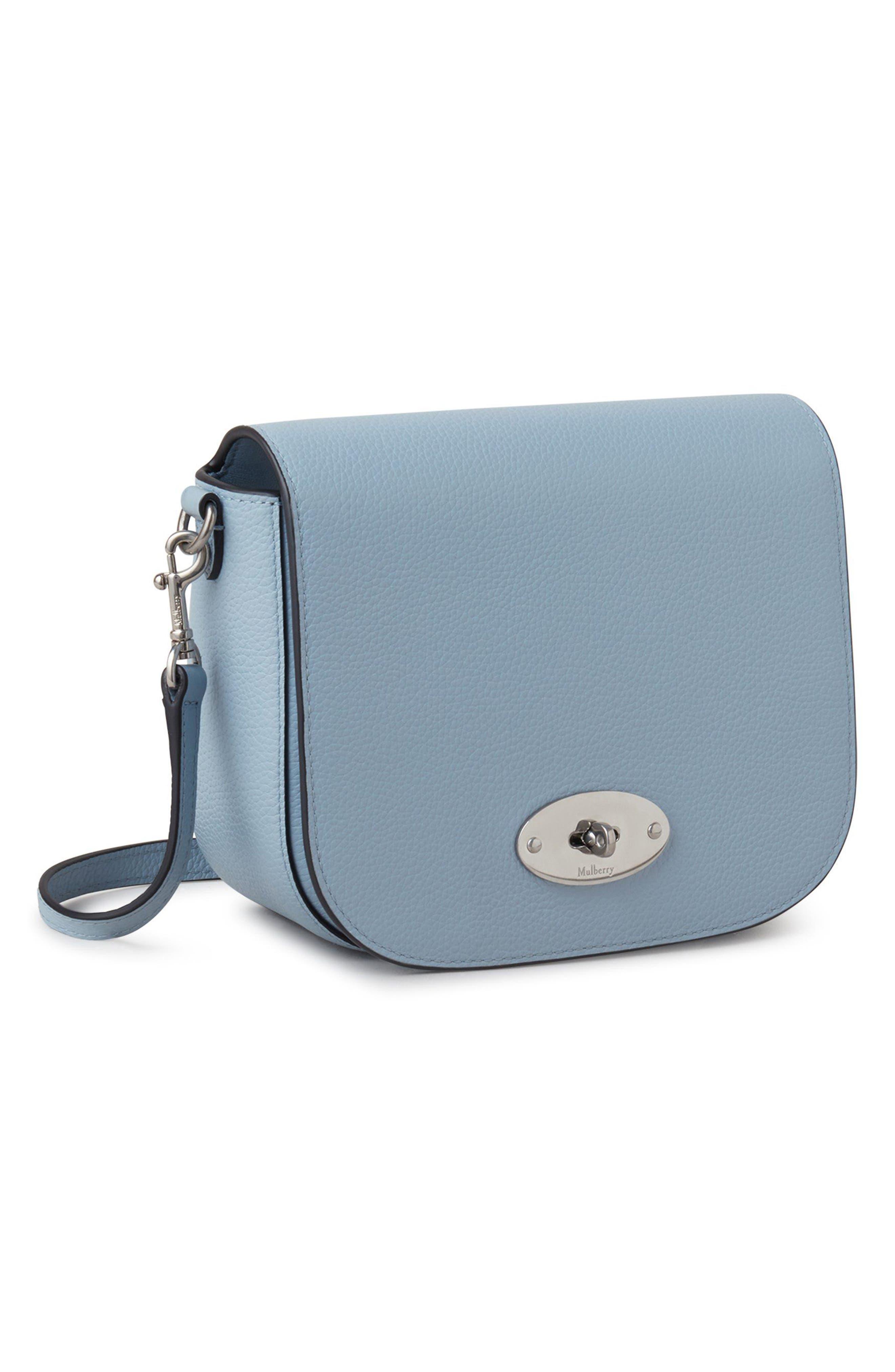 Mulberry Small Darley Leather Crossbody Bag in Blue | Lyst