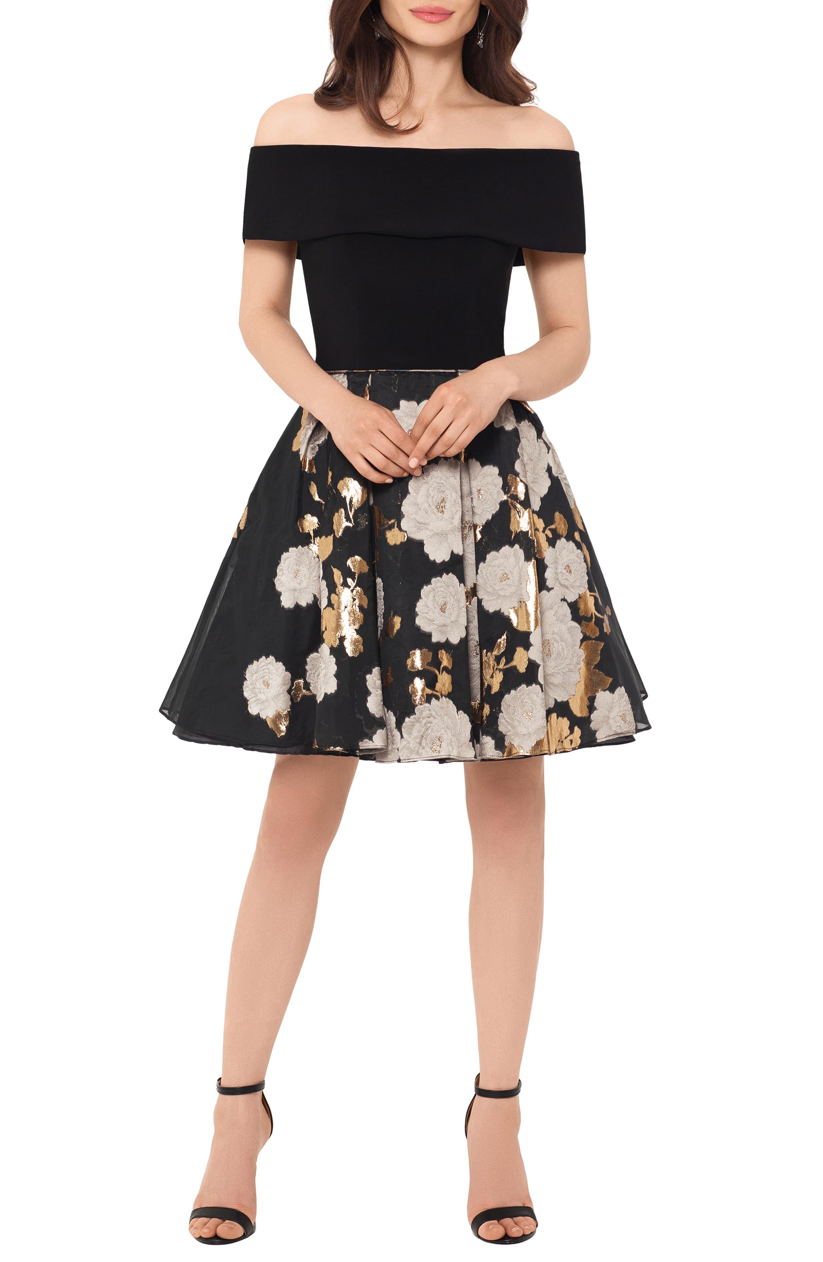 betsy adam off shoulder dress