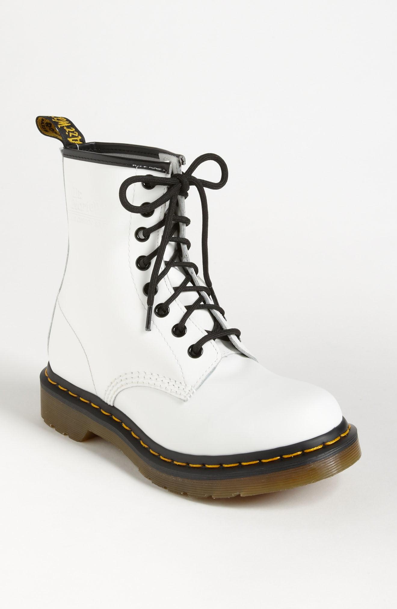 martens boots white