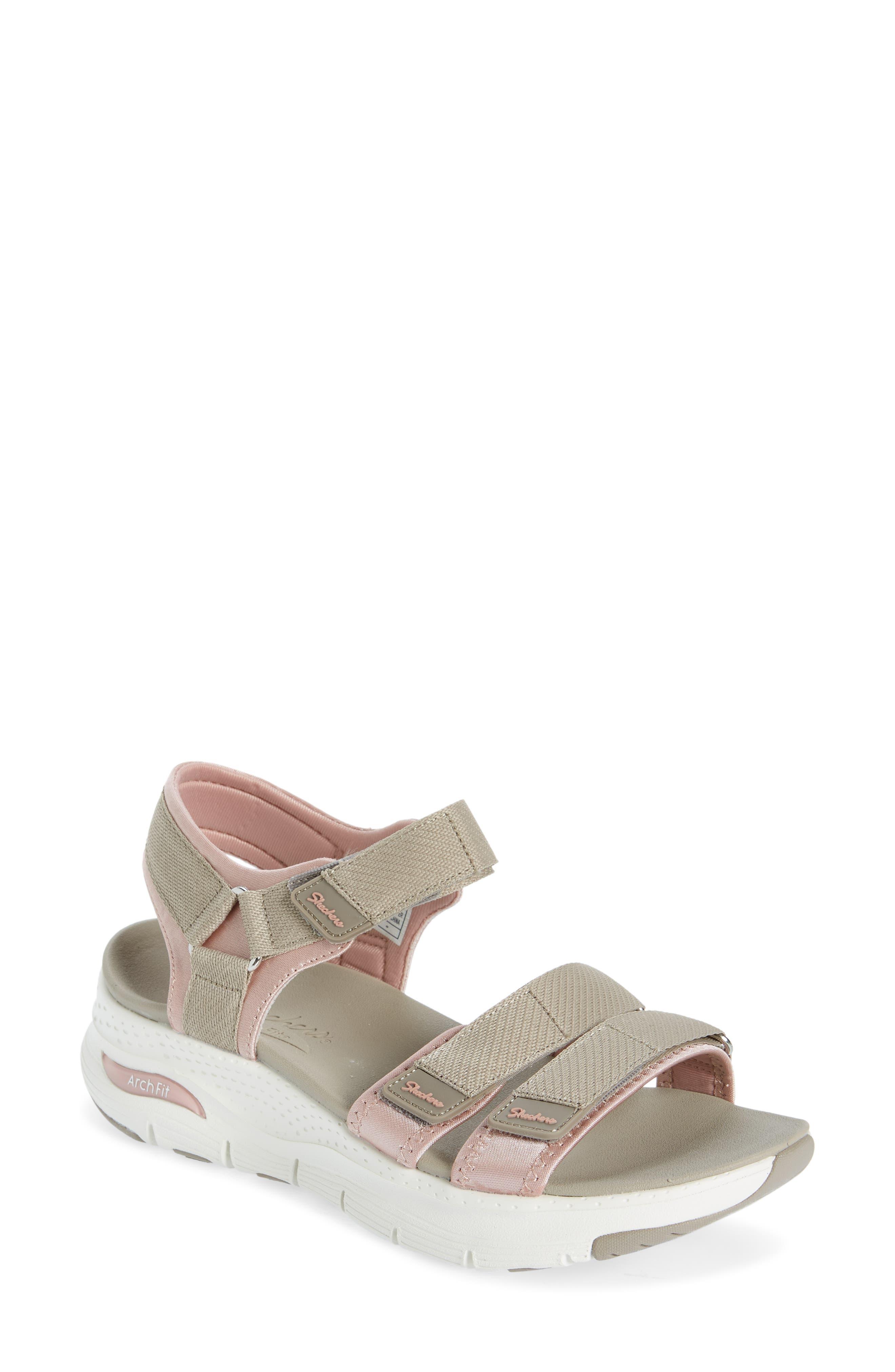 Skechers Arch Fit® Fresh Bloom Sport Sandal in White | Lyst