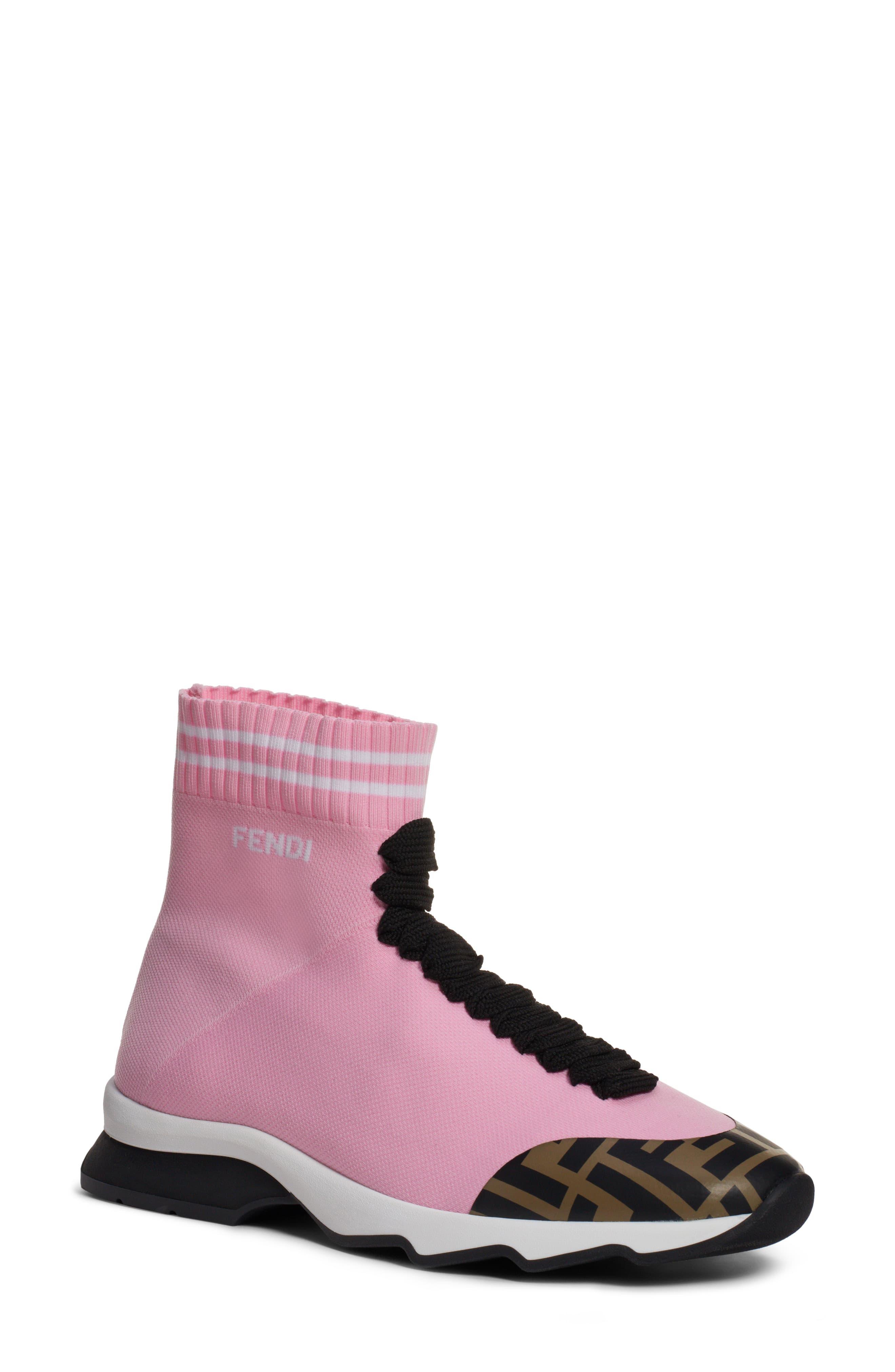 pink sock sneakers