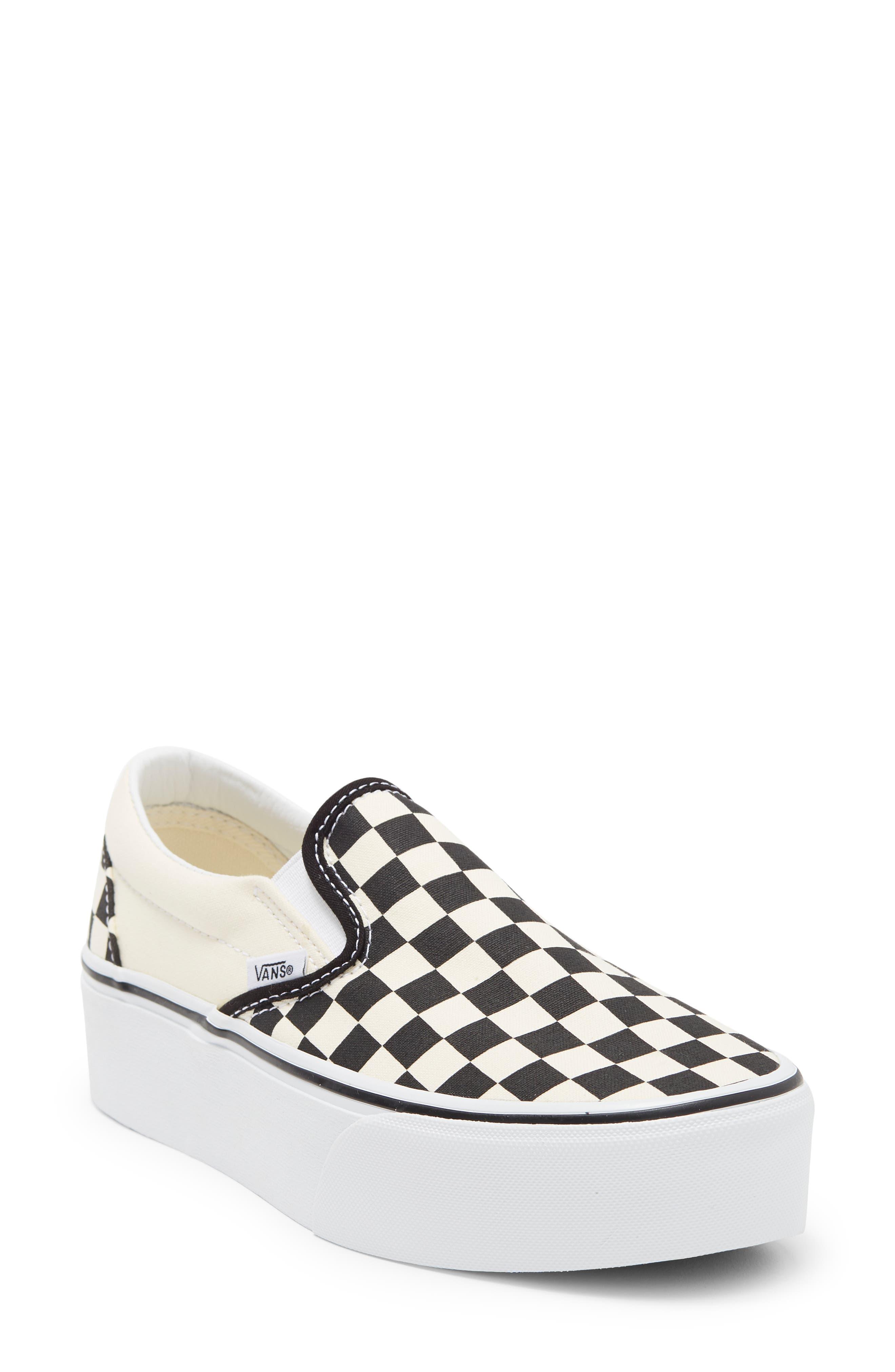 white slip on platform