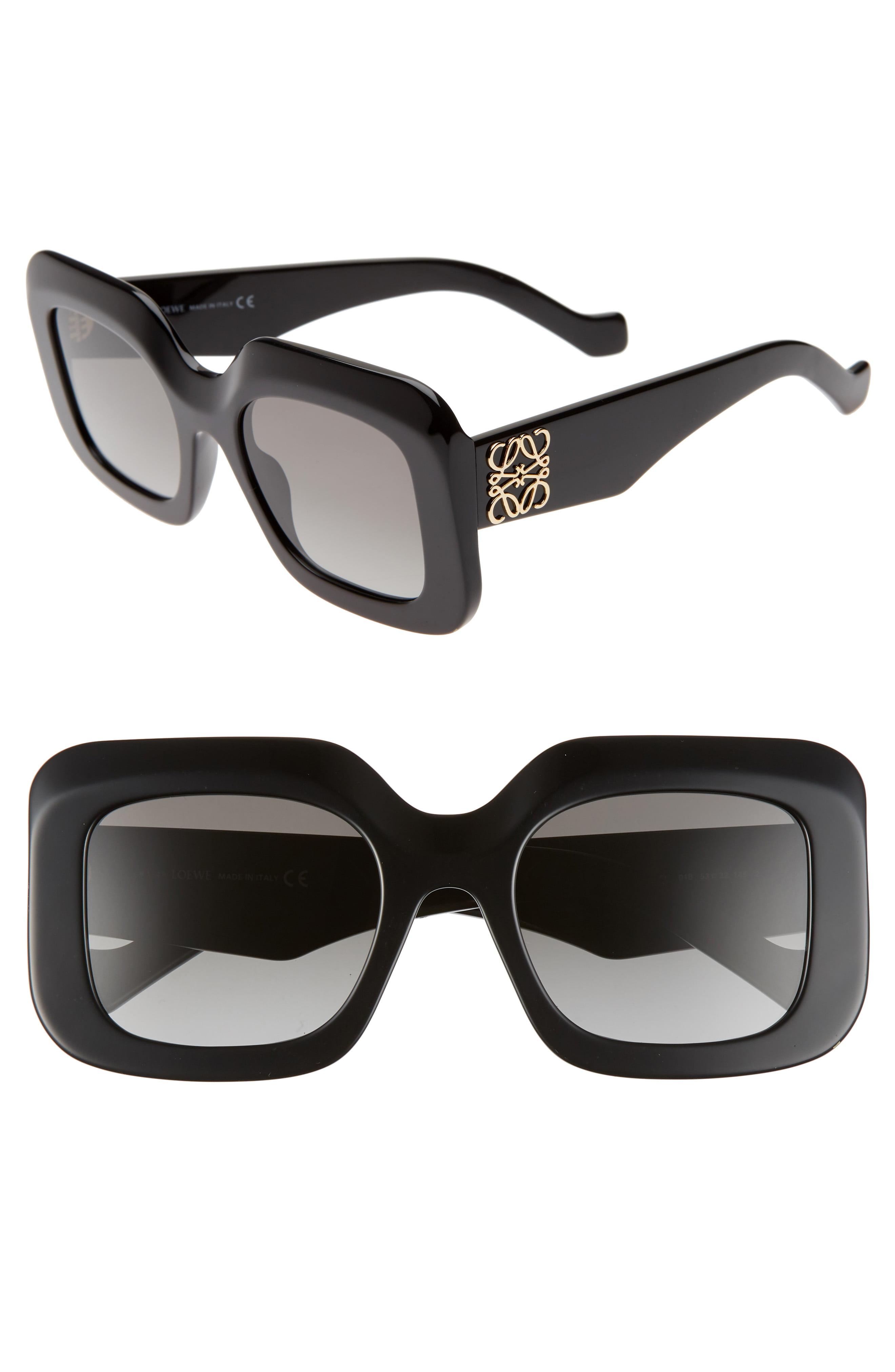 Loewe Black Oversized Square Sunglasses Save 22 Lyst