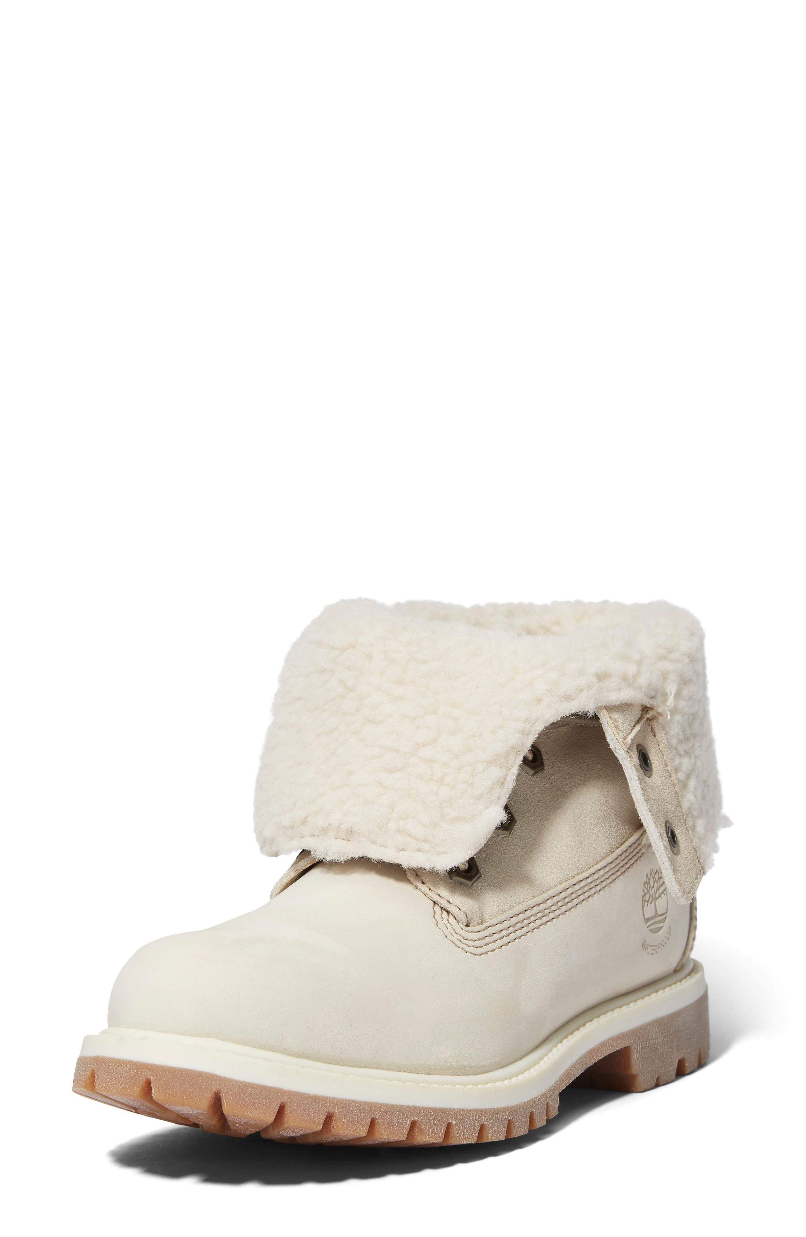 Timberland 6.5-inch Waterproof Faux Fur Lined Boot in White | Lyst