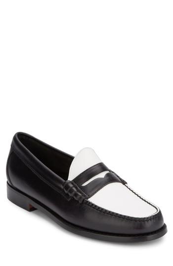 weejuns penny loafers black leather