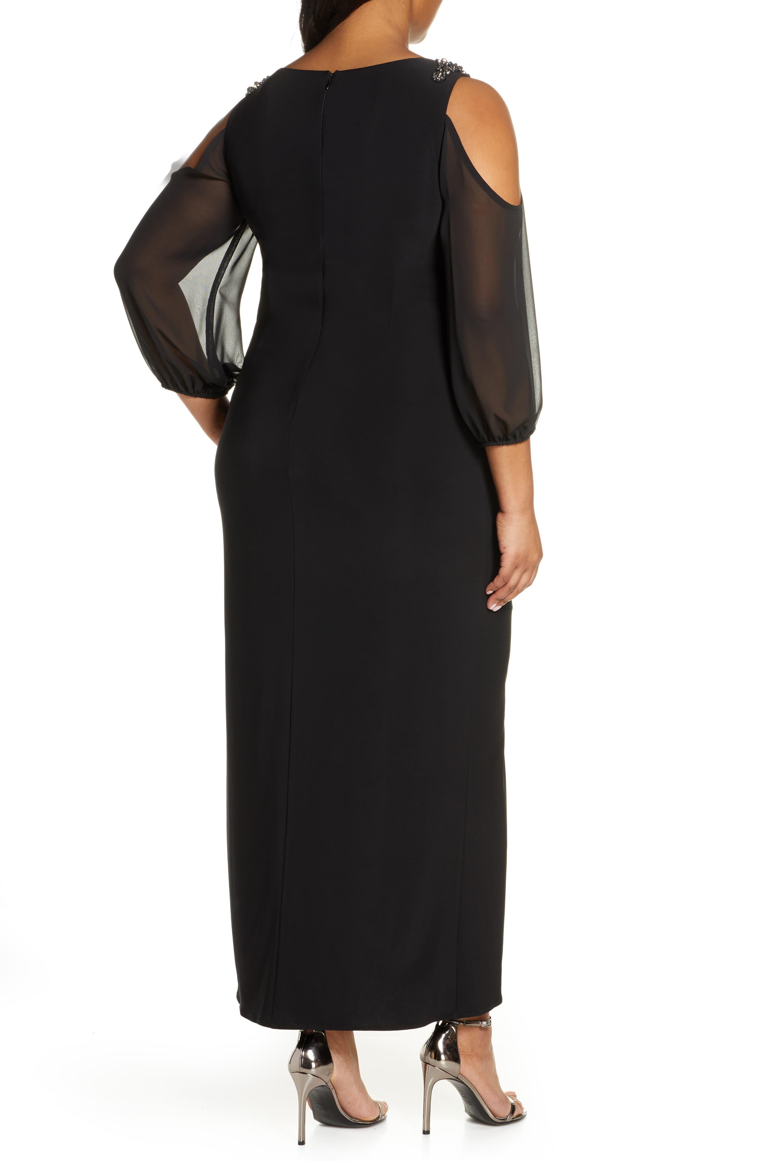 alex evenings knot front gown