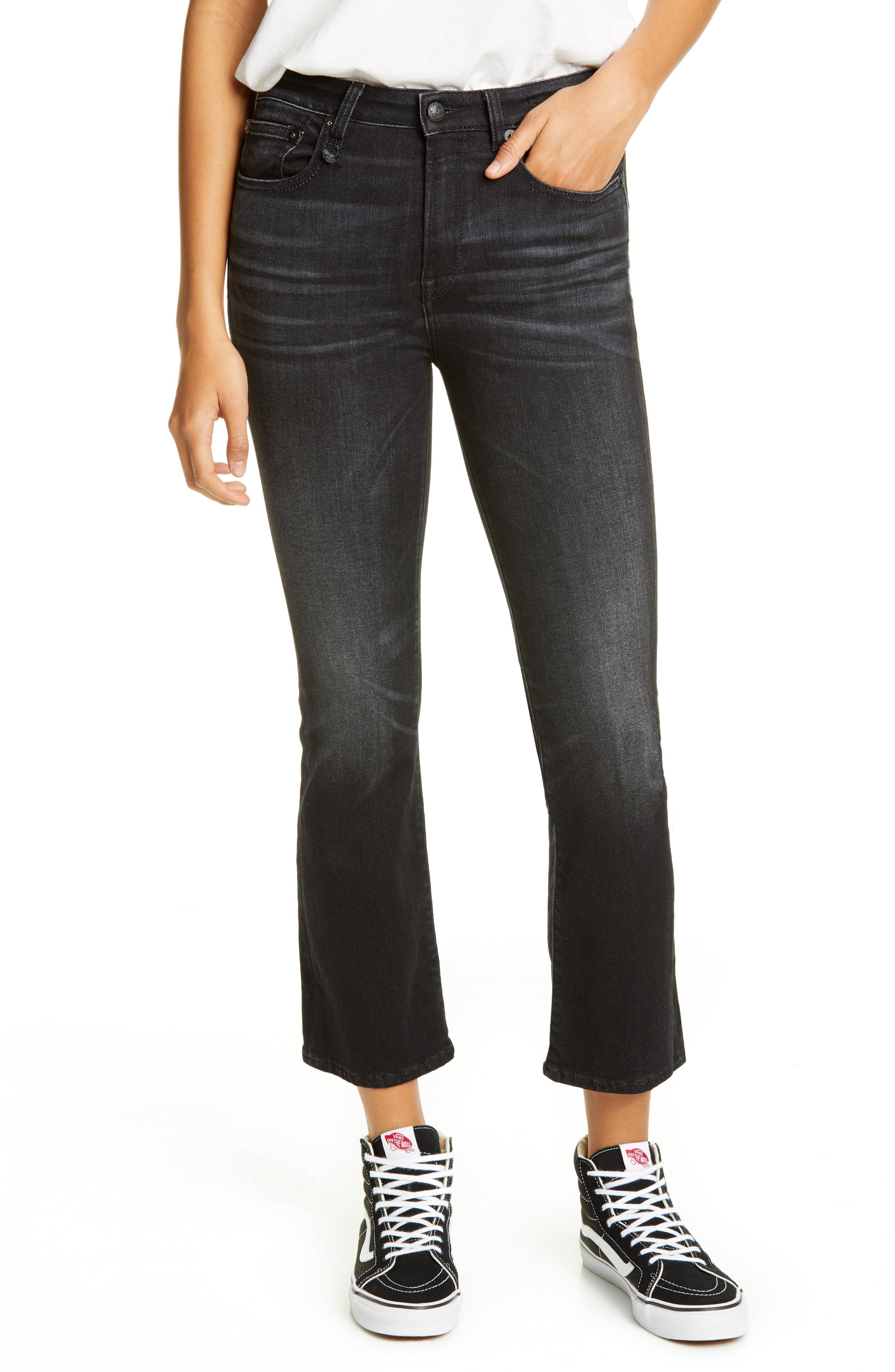 straight fit jeans women black