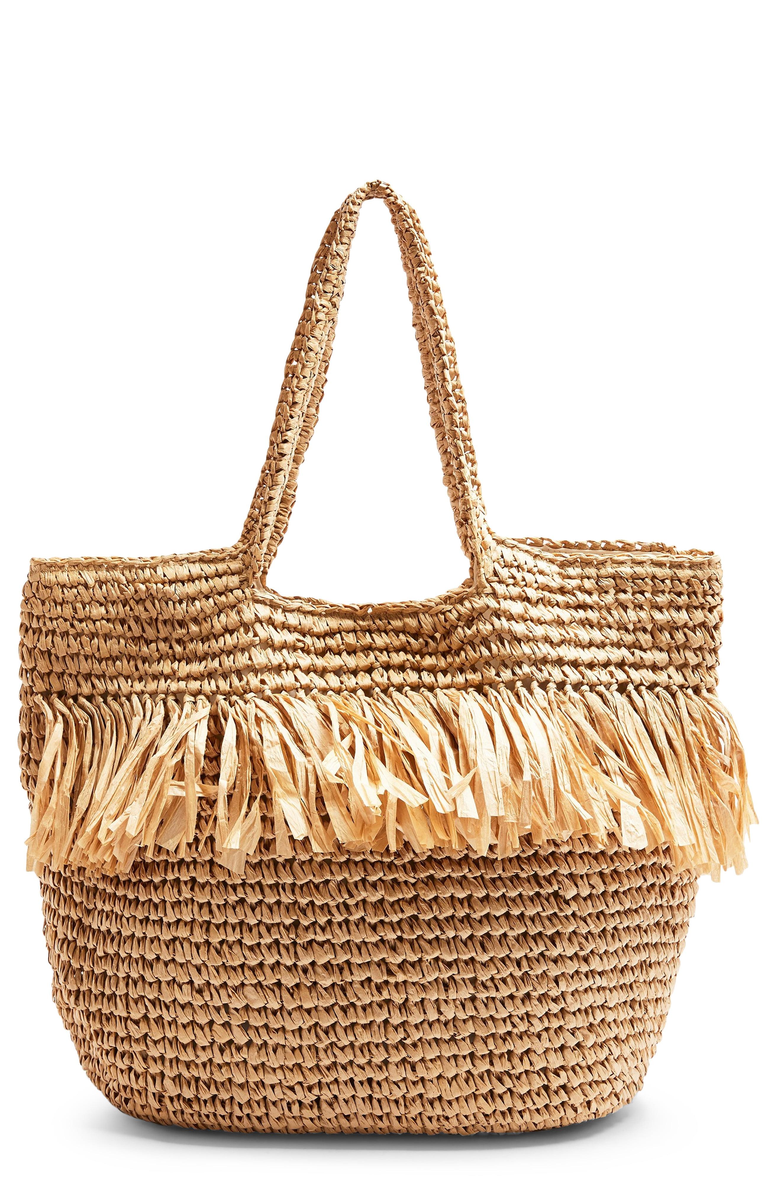wicker bag topshop