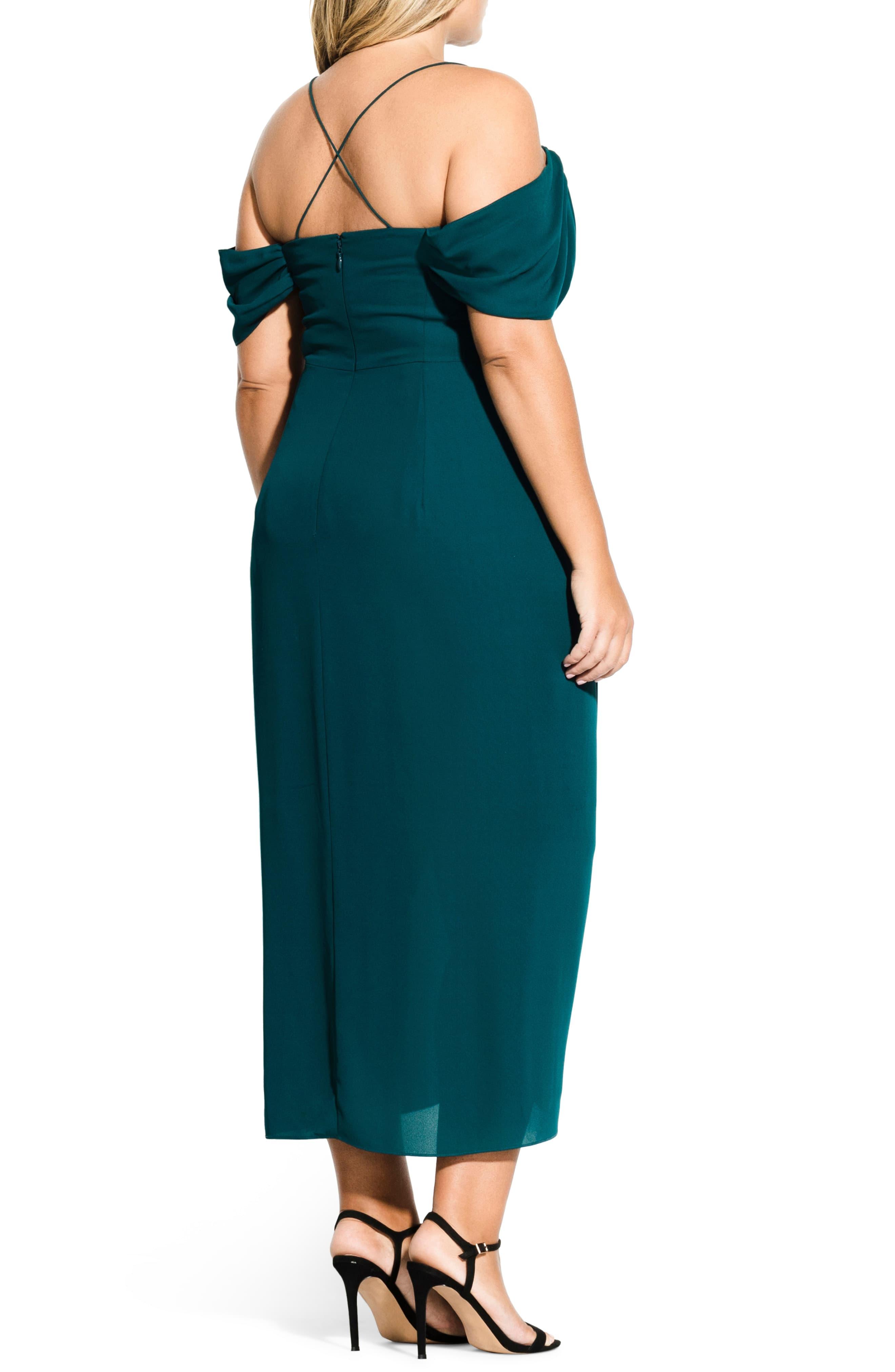 entwine maxi dress emerald