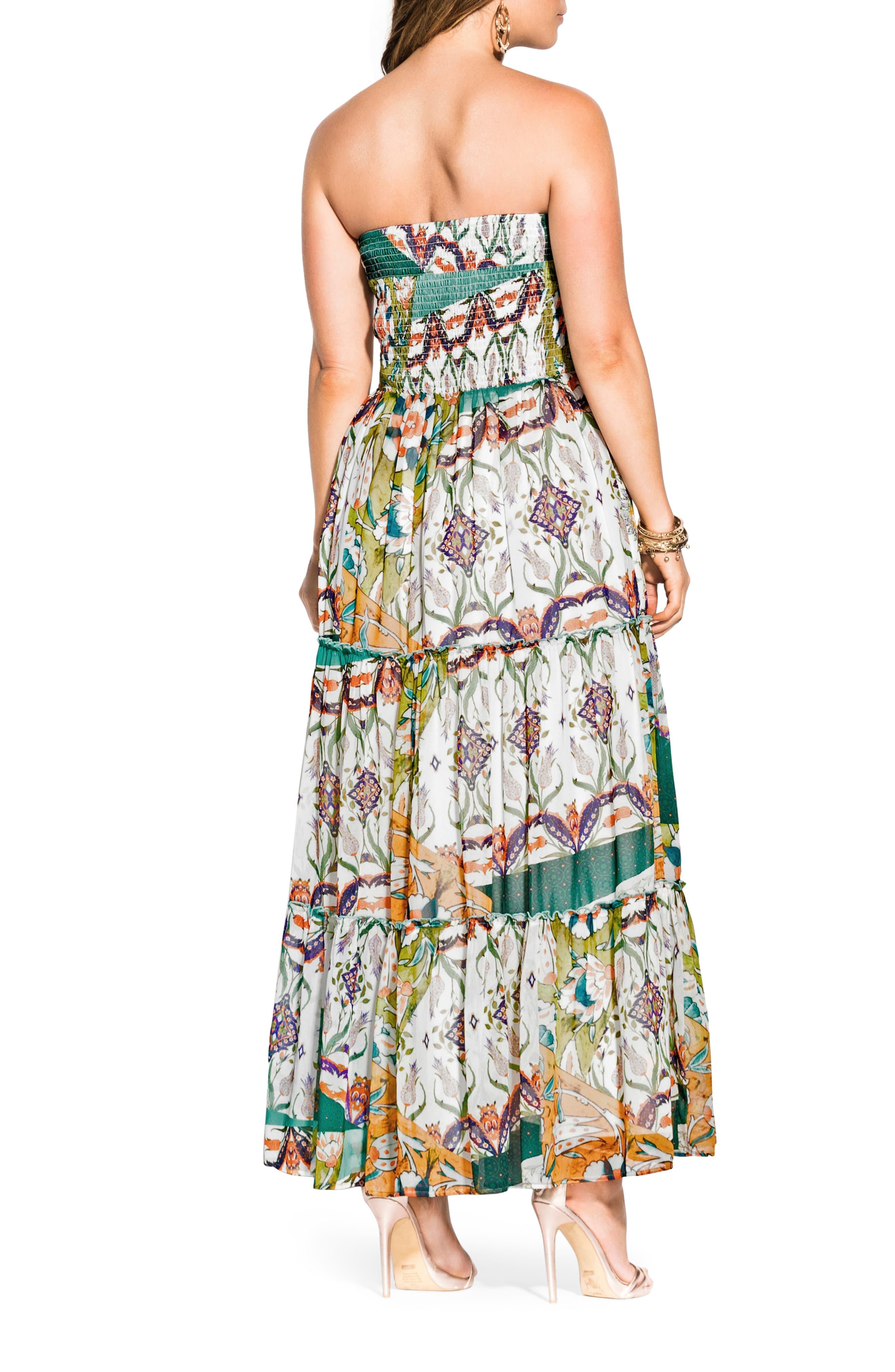 city chic strapless dress