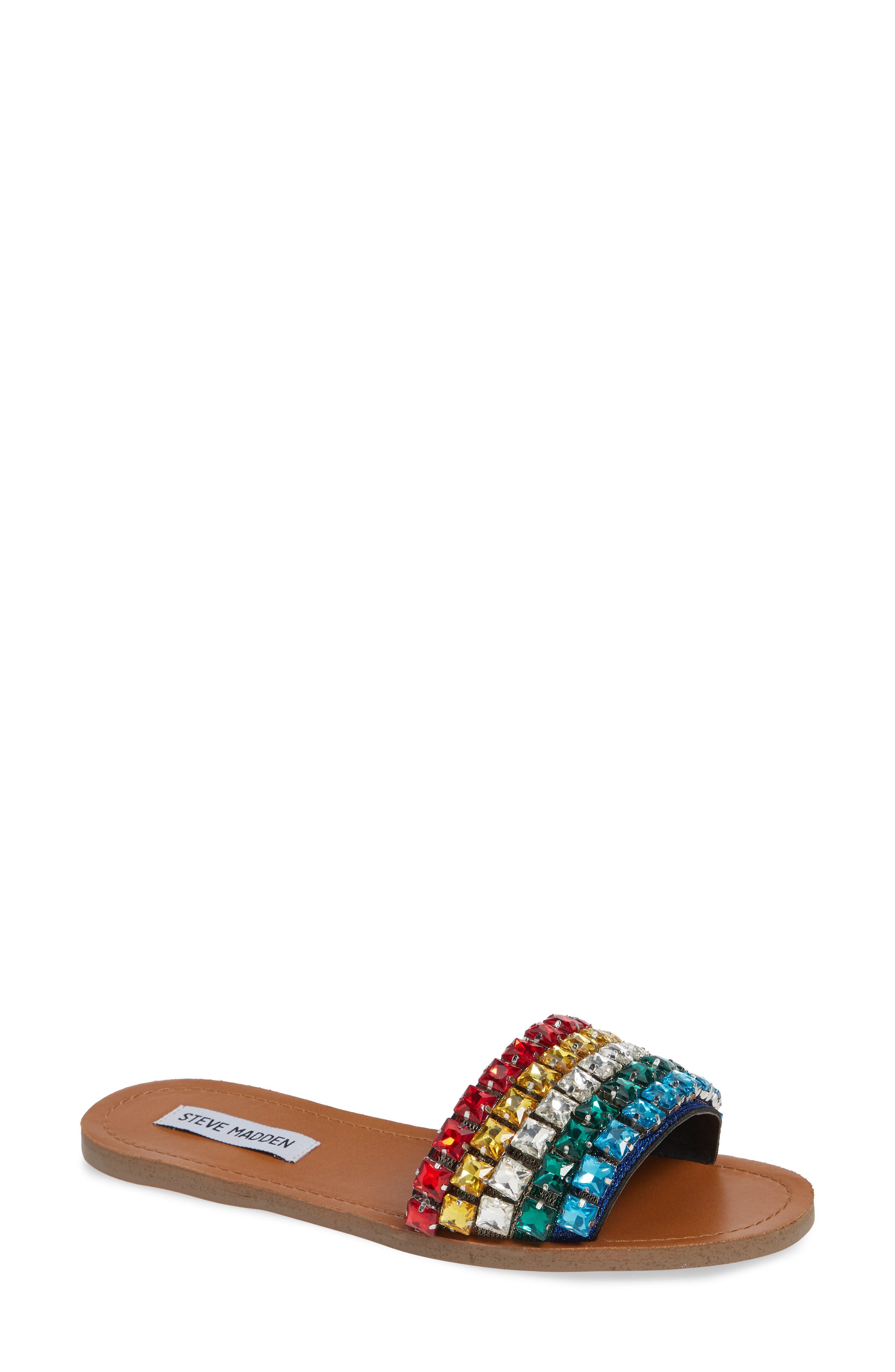 steve madden embellished slides