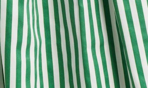 FARM Rio Stripe A-Line Midi Dress in Green | Lyst