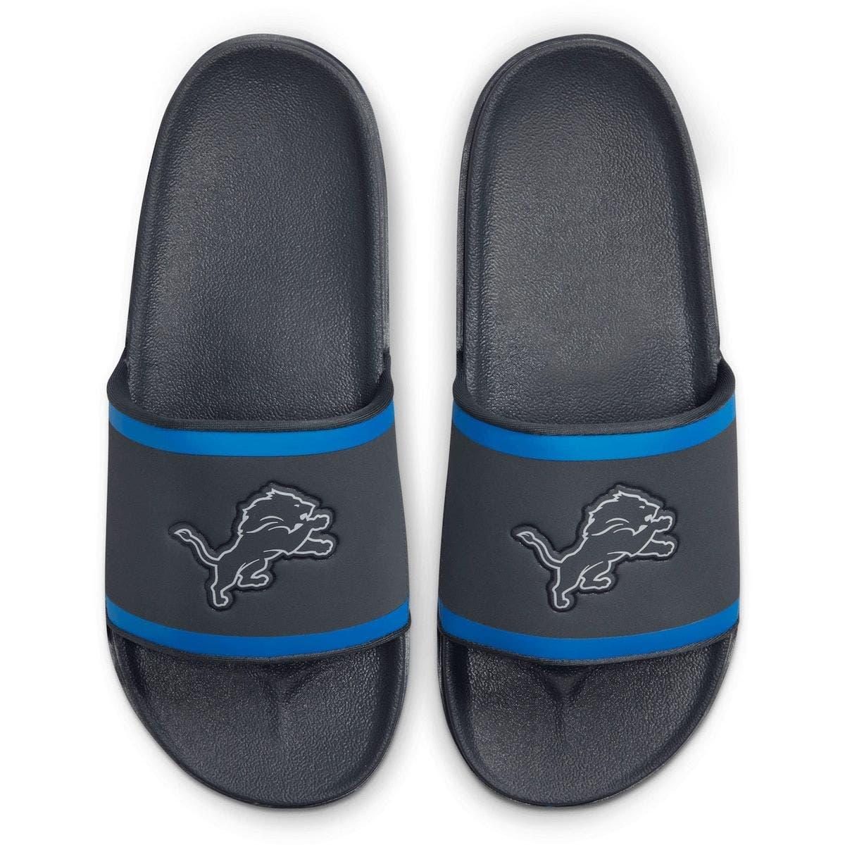 Nike Detroit Lions Off-court Wordmark Slide Sandals in Blue for Men | Lyst