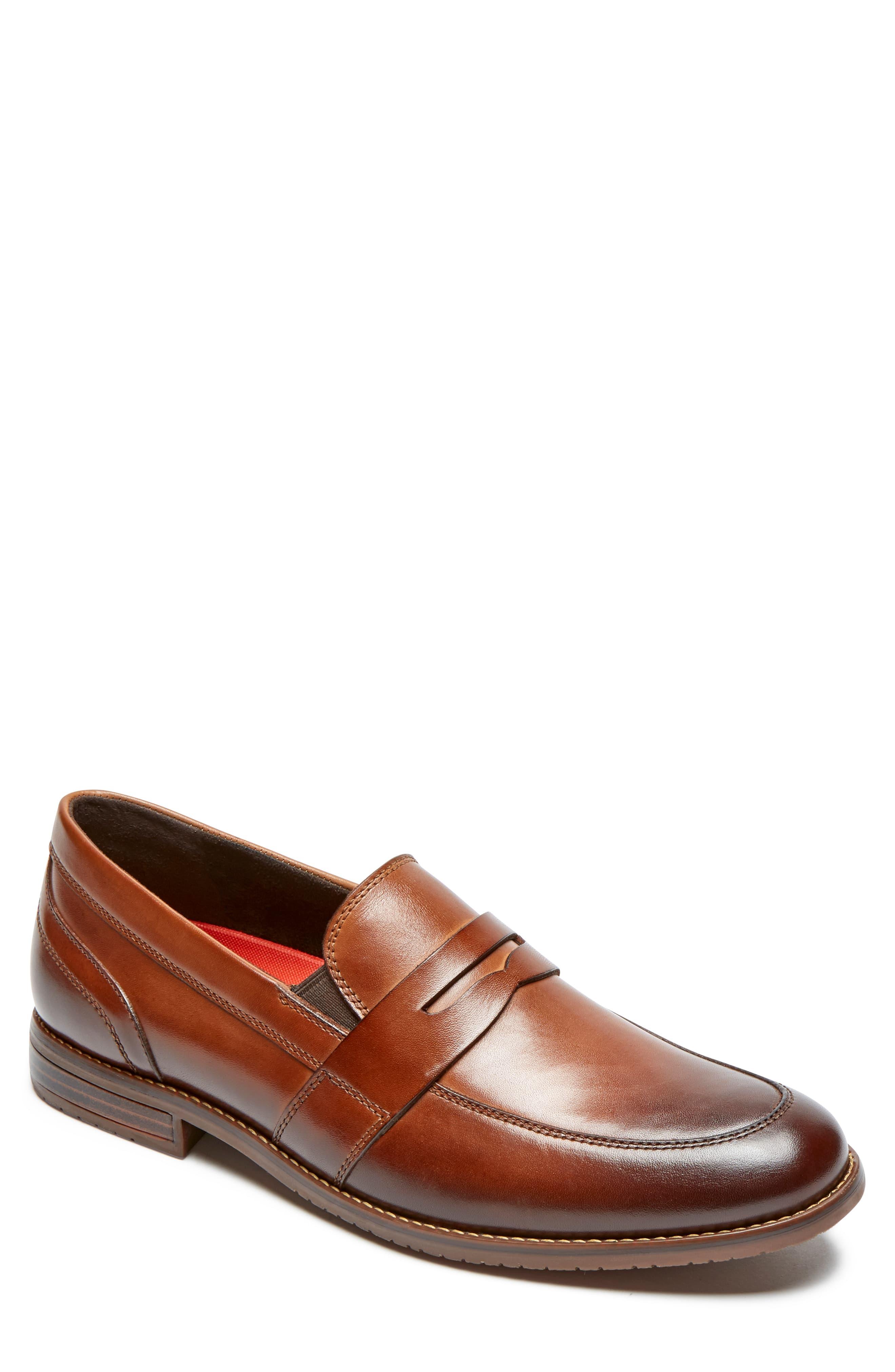 Rockport Leather Sp3 Penny Loafer in Cognac Leather (Brown) for Men ...