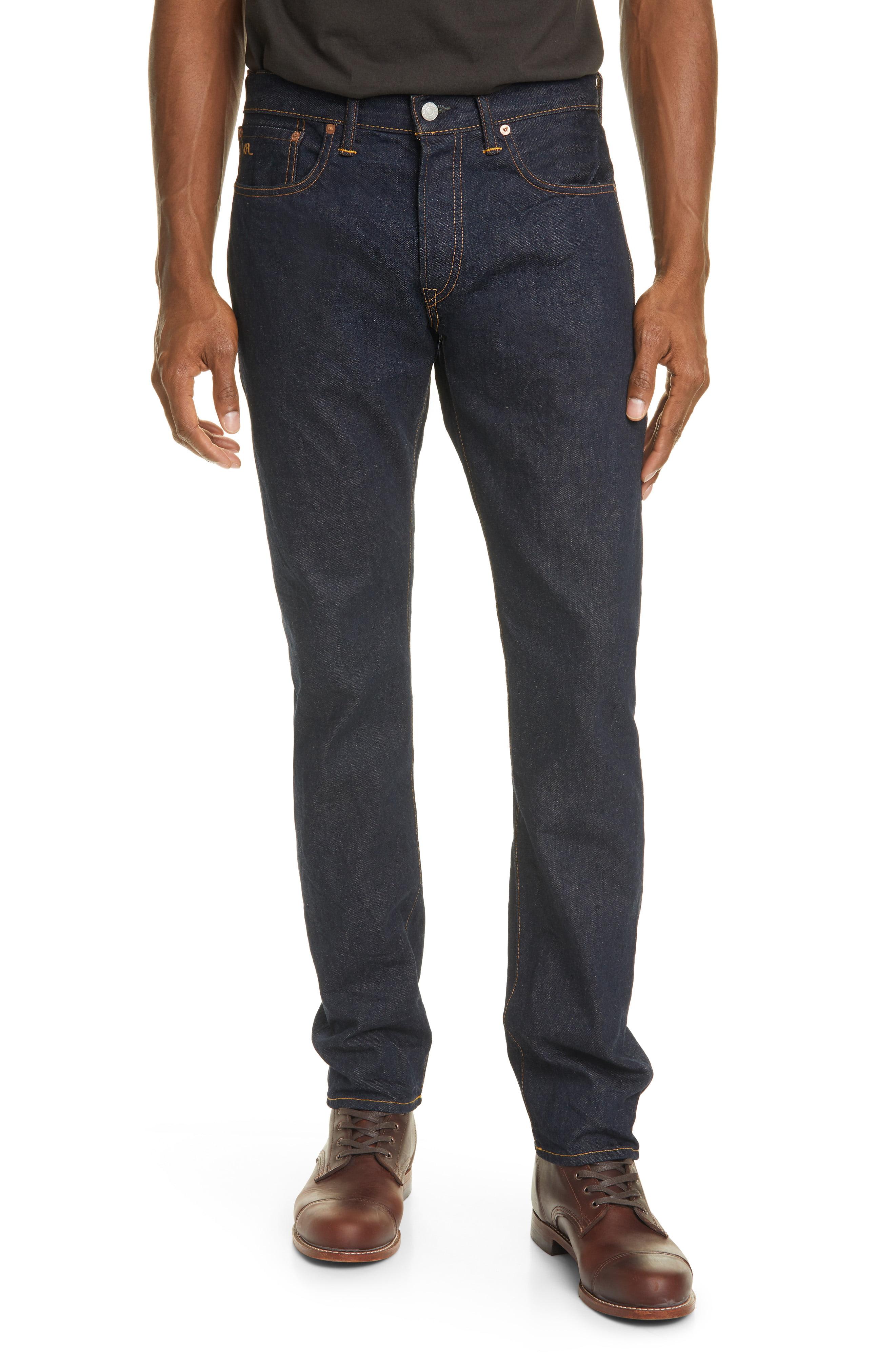 RRL Denim Slim Fit Selvedge Jeans in Blue for Men - Lyst