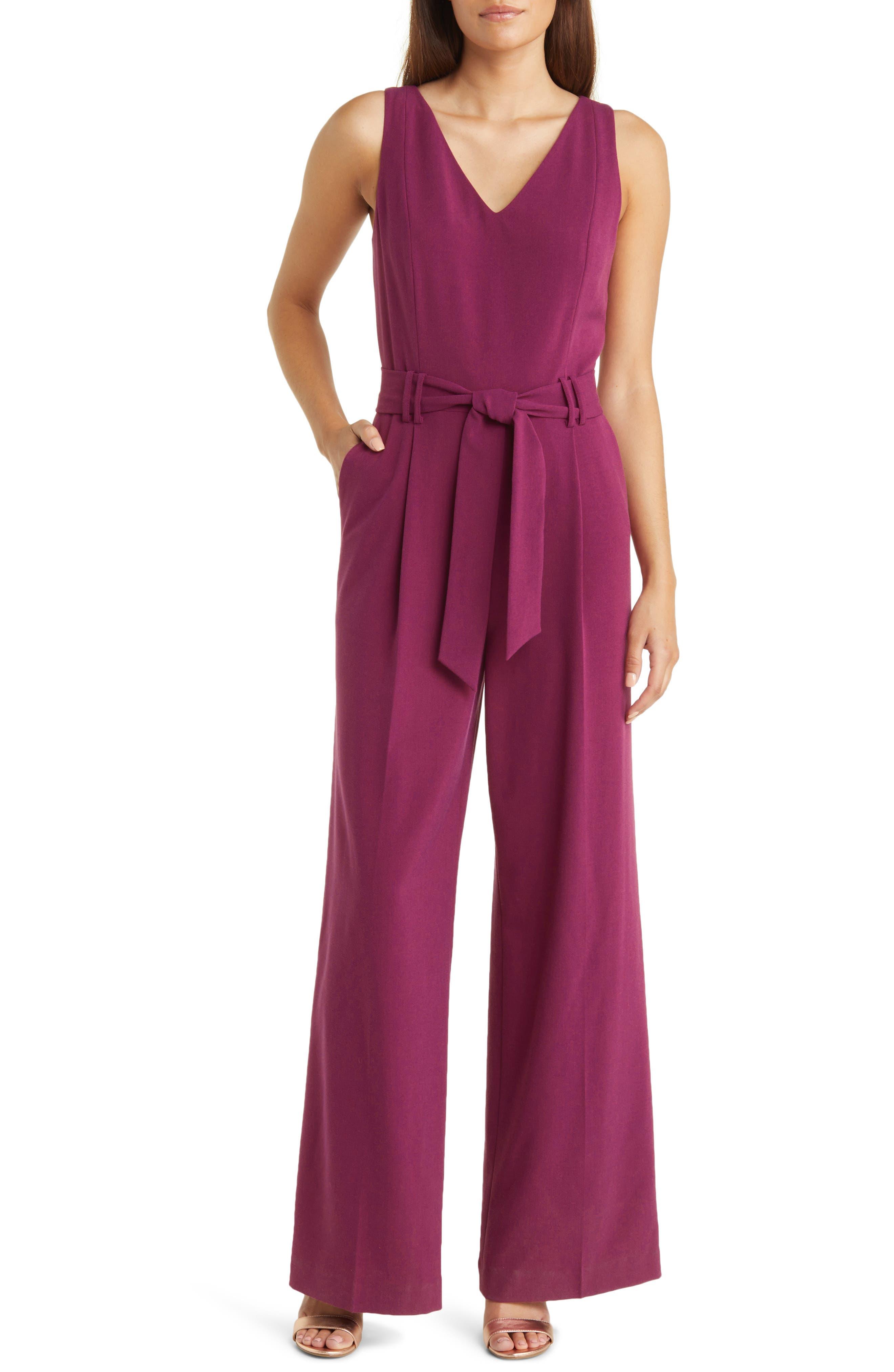 Tahari crepe best sale jumpsuit