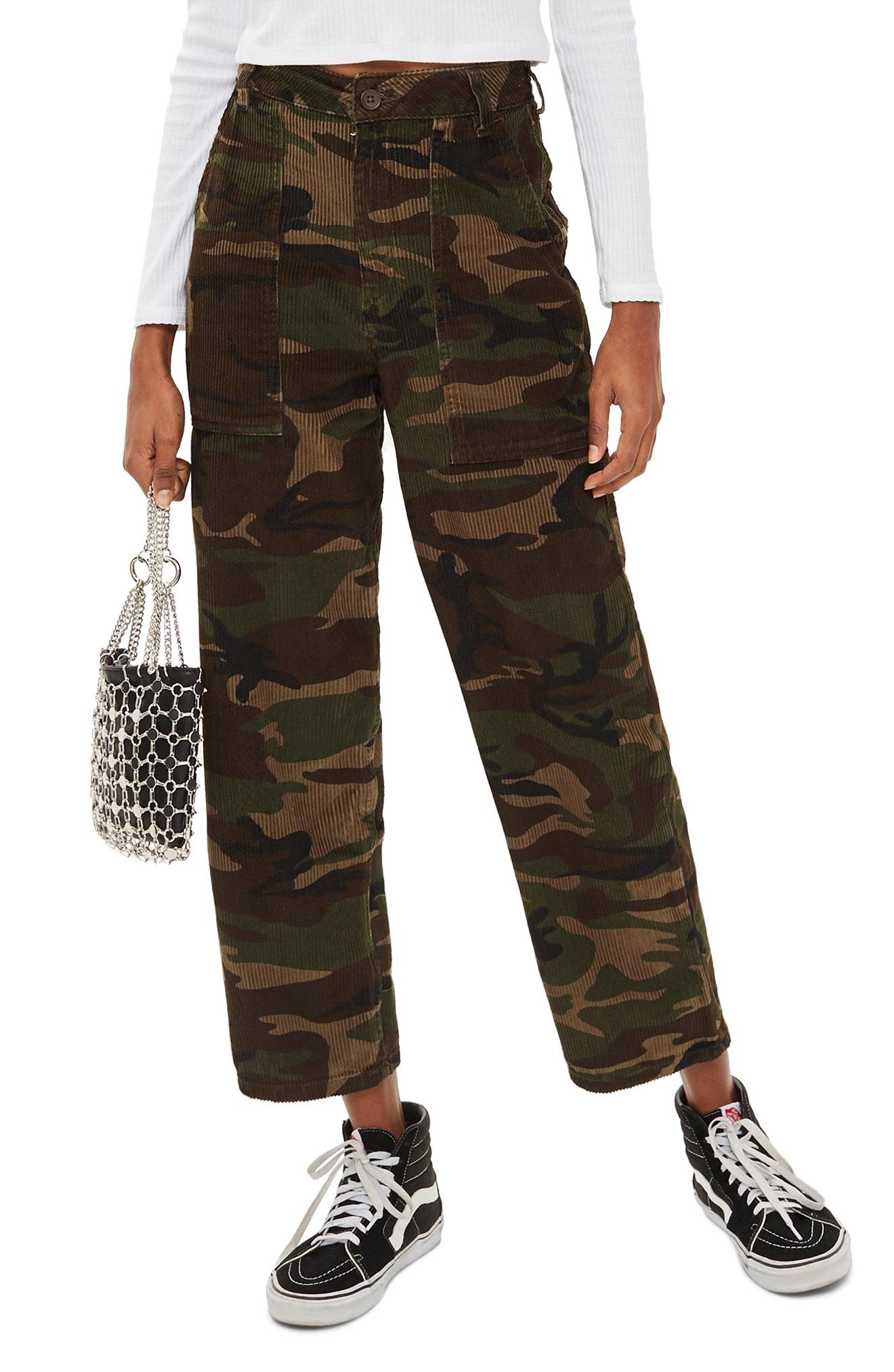topshop camo cargo pants womens