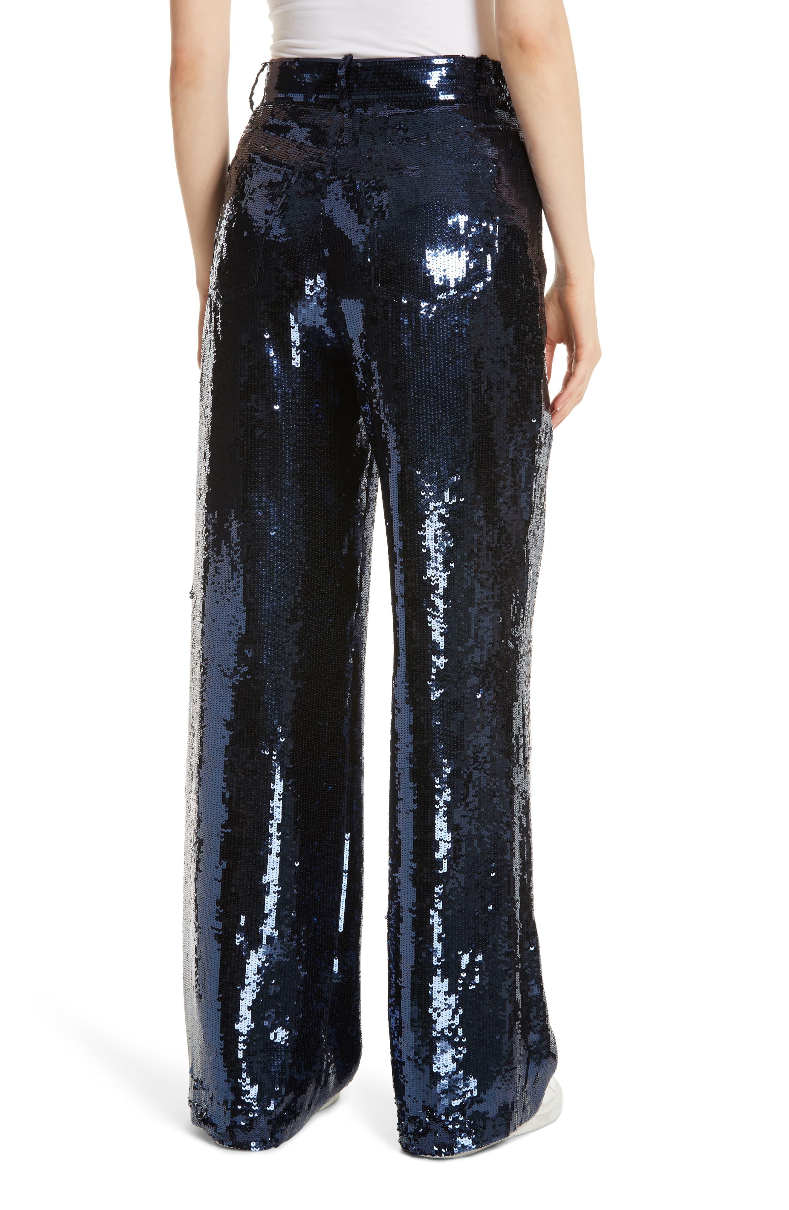 Polo Ralph Lauren Blue Sequined Palazzo 