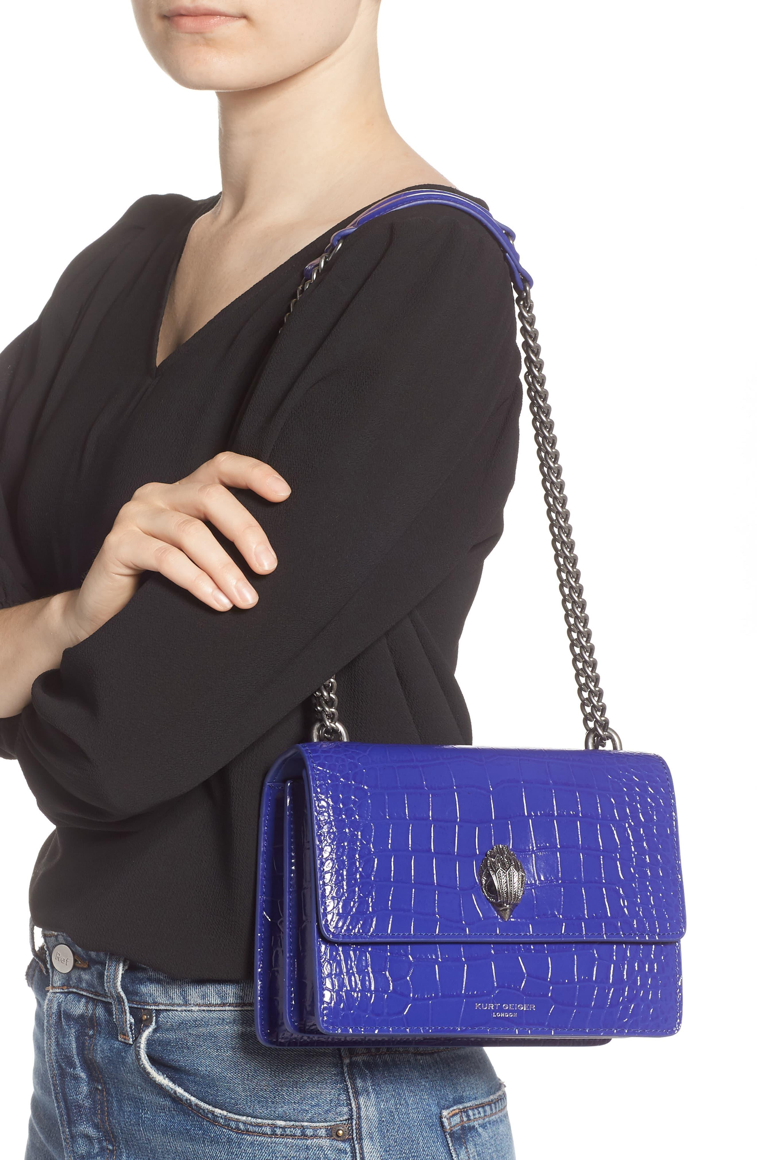 Kurt Geiger Shoreditch Crocodile Embossed Leather Crossbody Bag ...