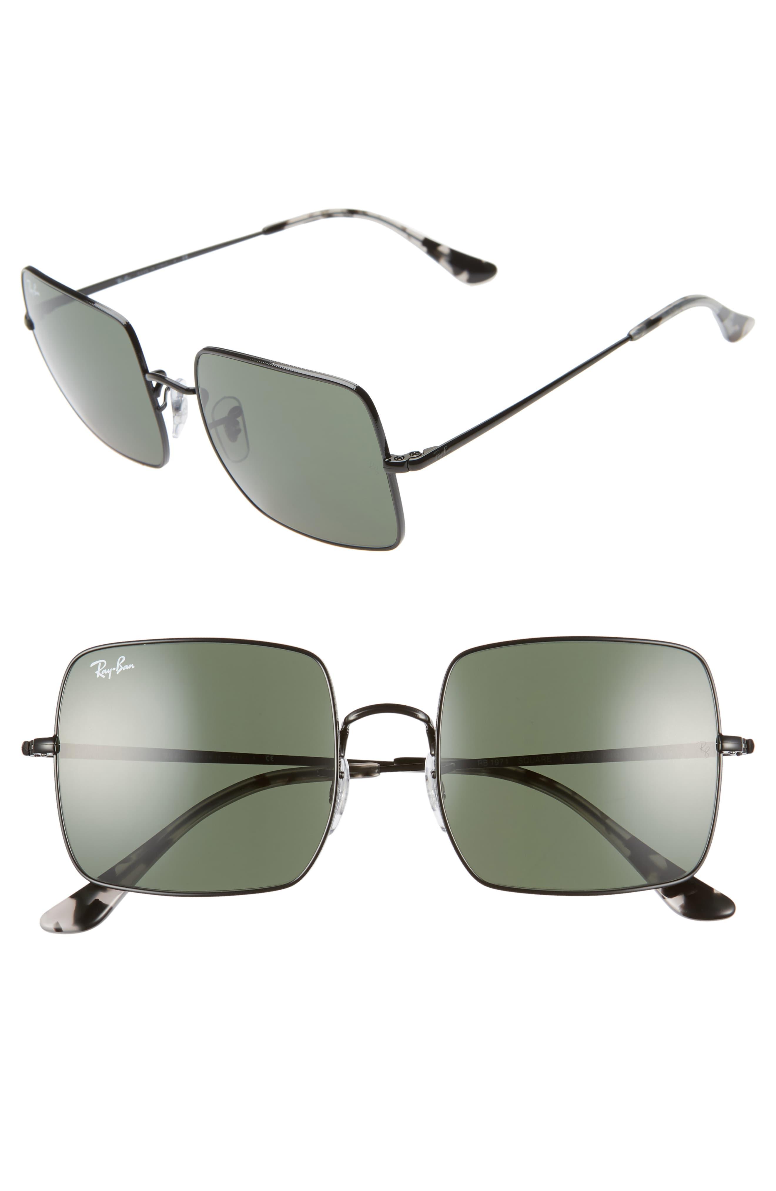 RayBan 54mm Square Sunglasses in Black Lyst