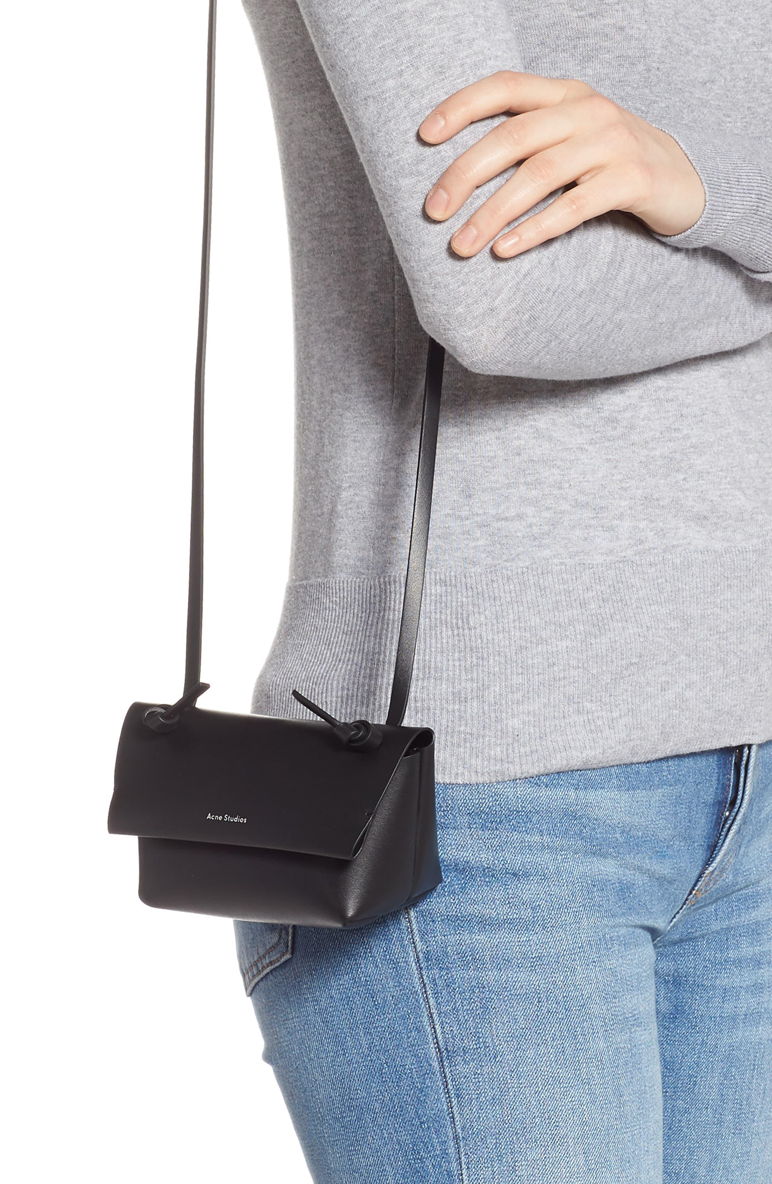 mini leather handbag