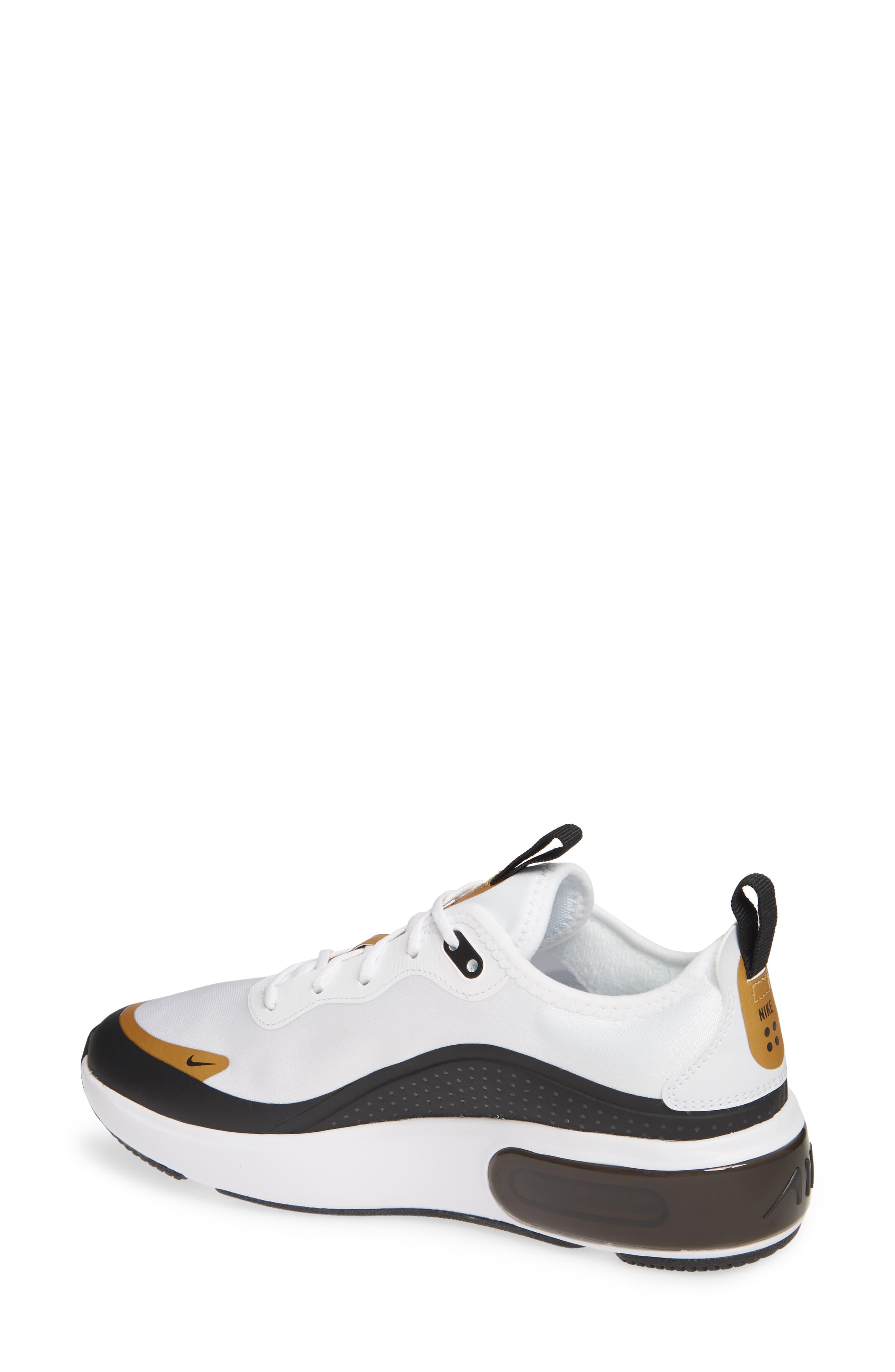 Nike Rubber Air Max Dia Sneaker in White/ Black/ Gold/ Platinum (White) |  Lyst