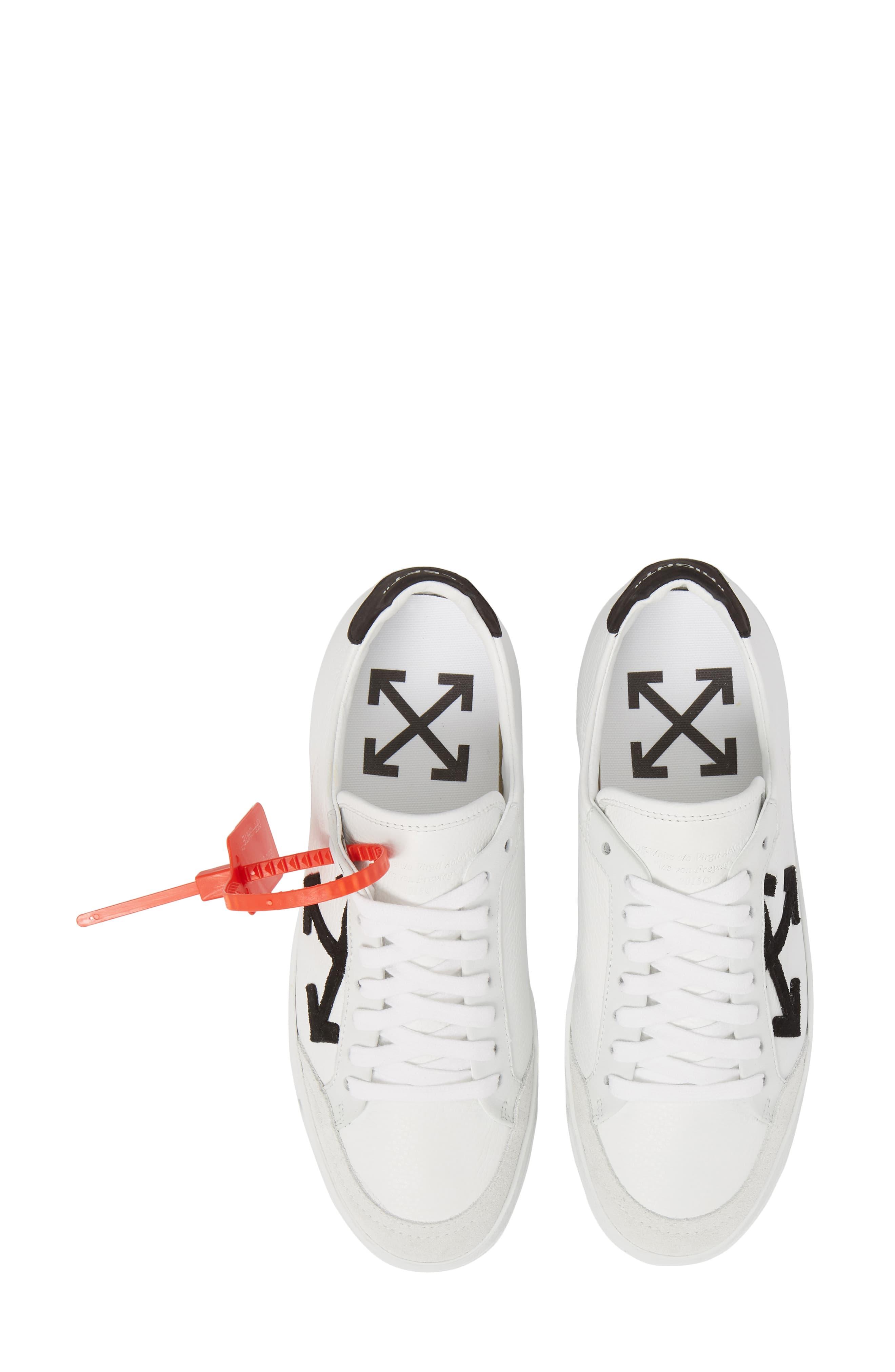 Off-White c/o Virgil Abloh Leather Arrow Sneaker in White Black (White ...